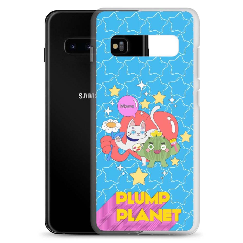【Samsung】Cactus with Cat Friend Spock - Phone Clear Case