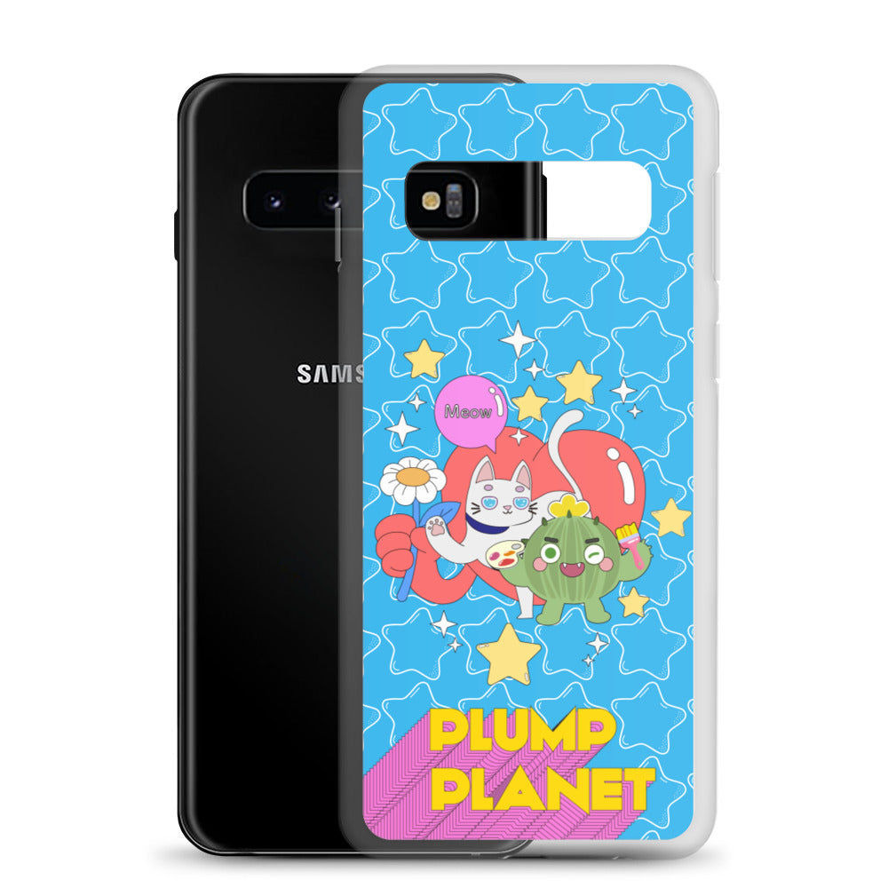 【Samsung】Cactus with Cat Friend Spock - Phone Clear Case