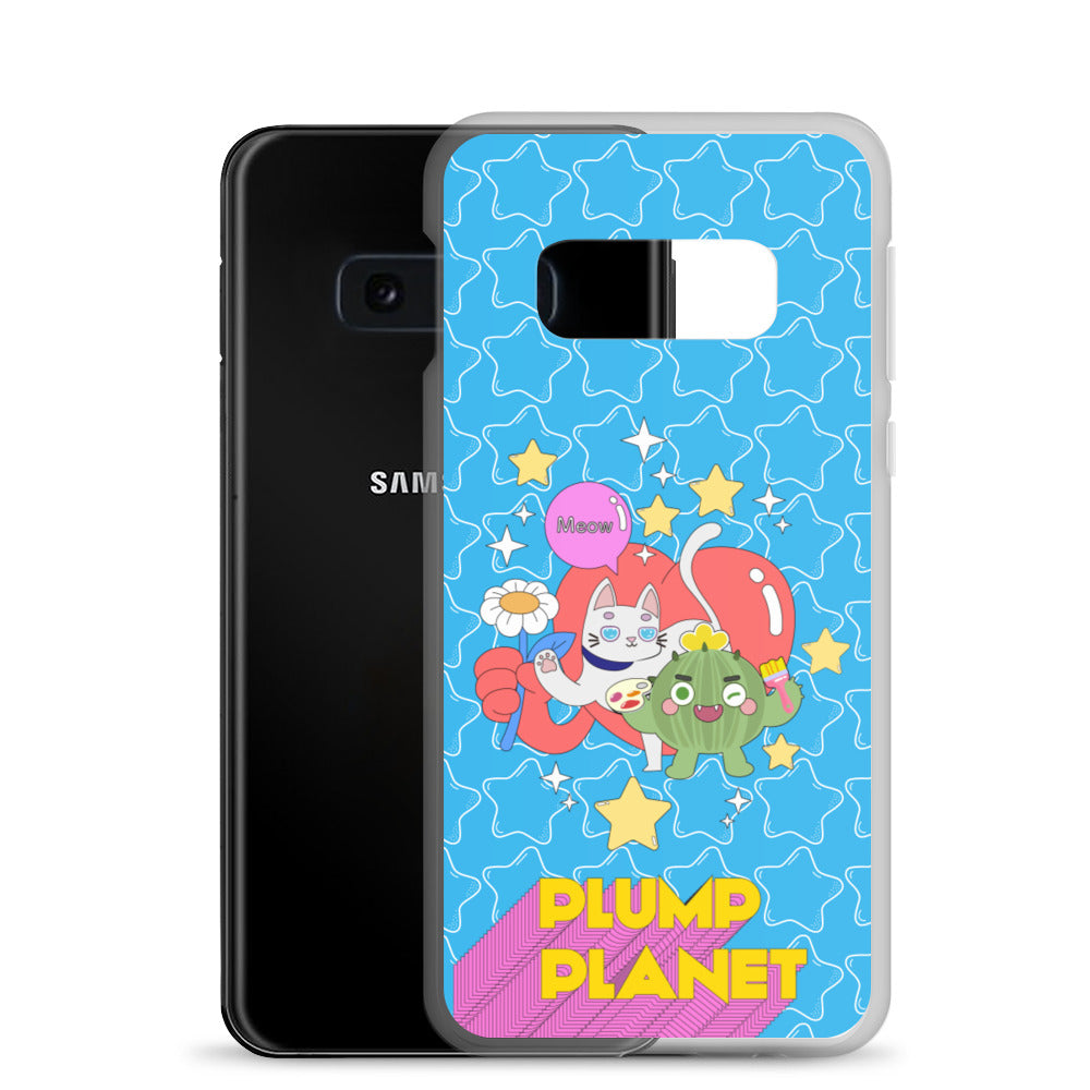 【Samsung】Cactus with Cat Friend Spock - Phone Clear Case
