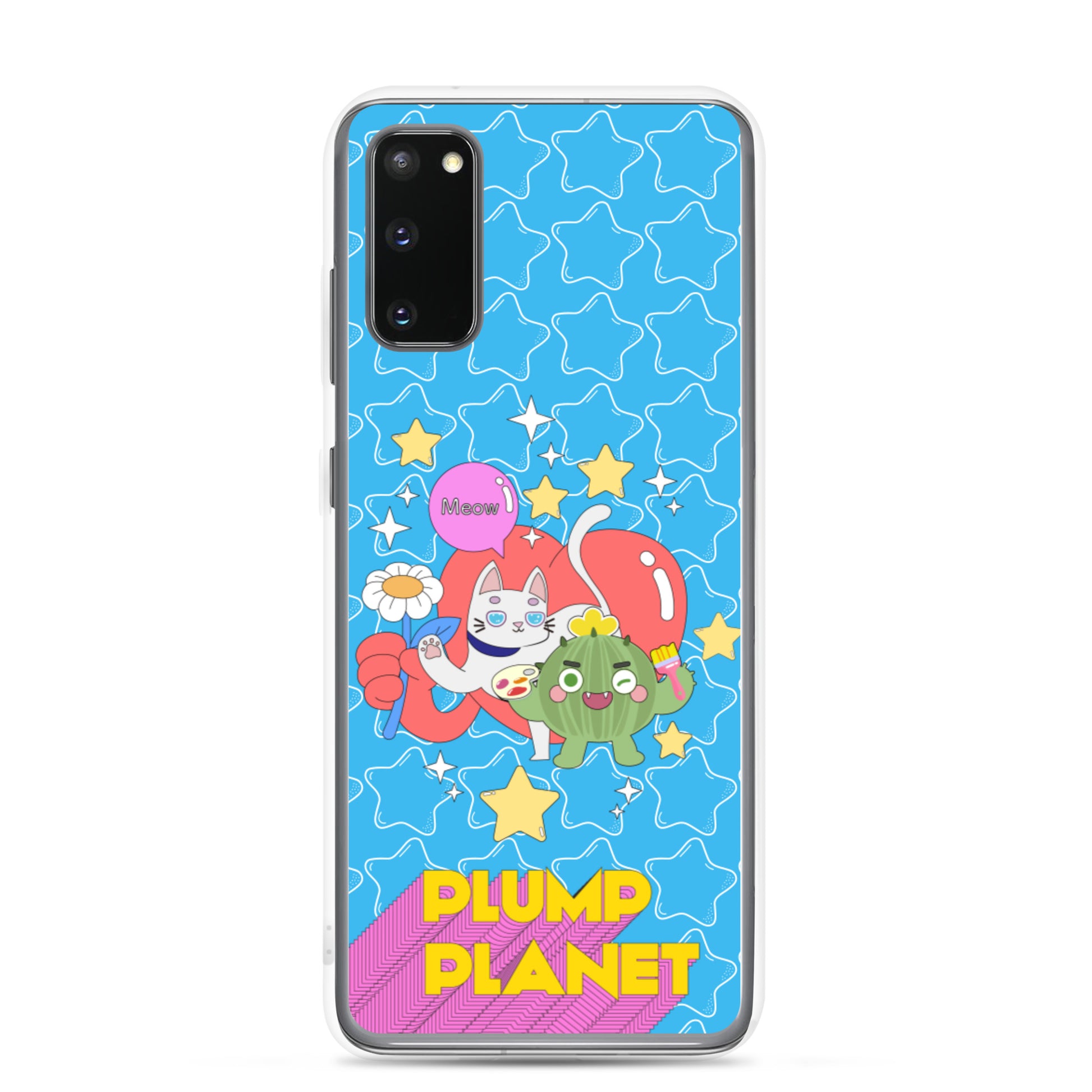 【Samsung】Cactus with Cat Friend Spock - Phone Clear Case