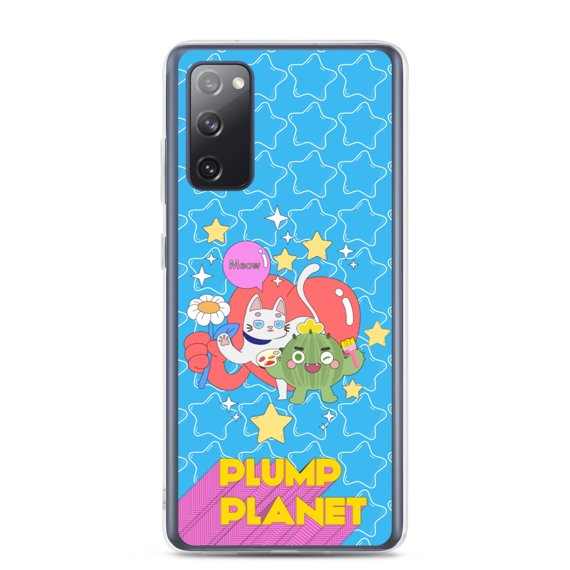 【Samsung】Cactus with Cat Friend Spock - Phone Clear Case