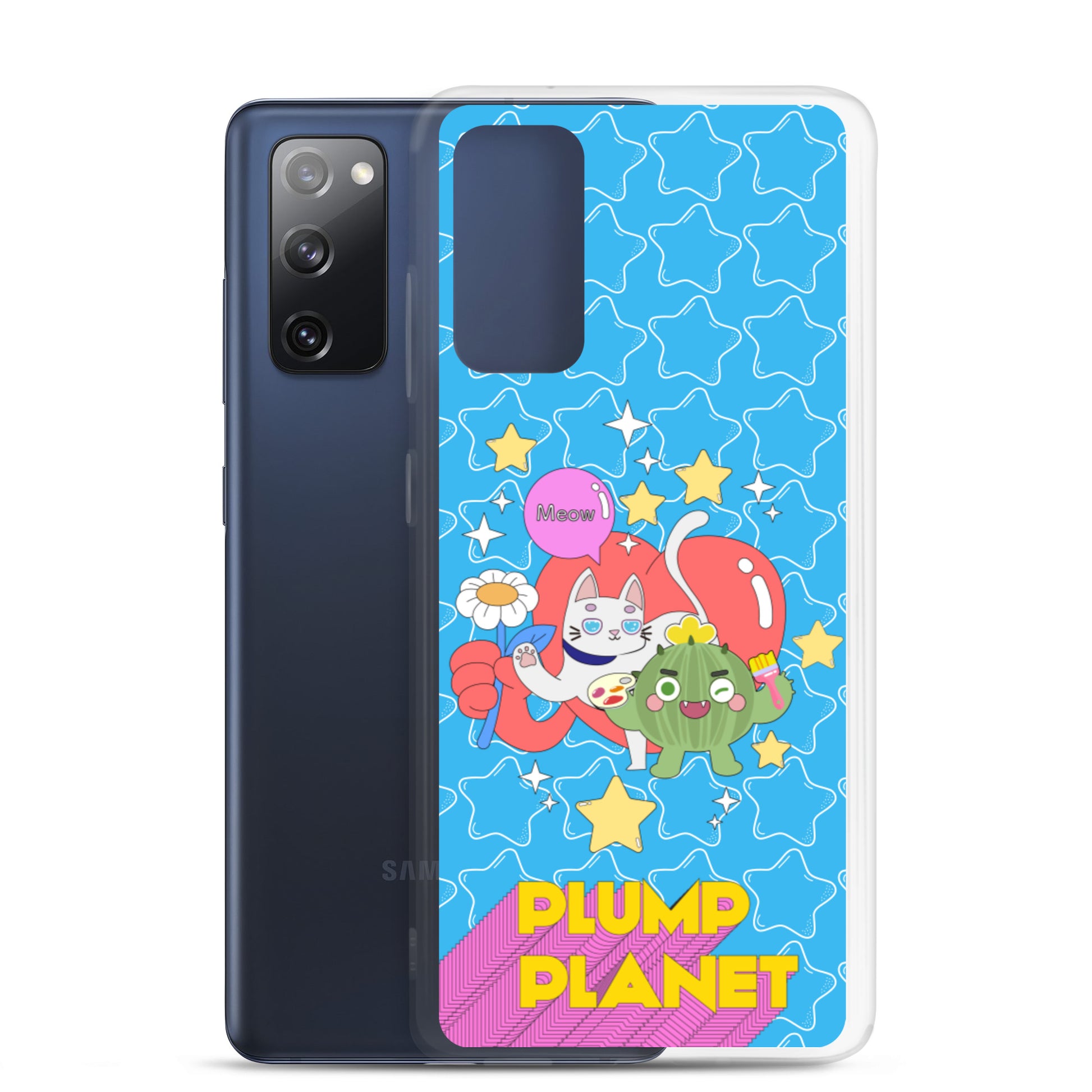【Samsung】Cactus with Cat Friend Spock - Phone Clear Case