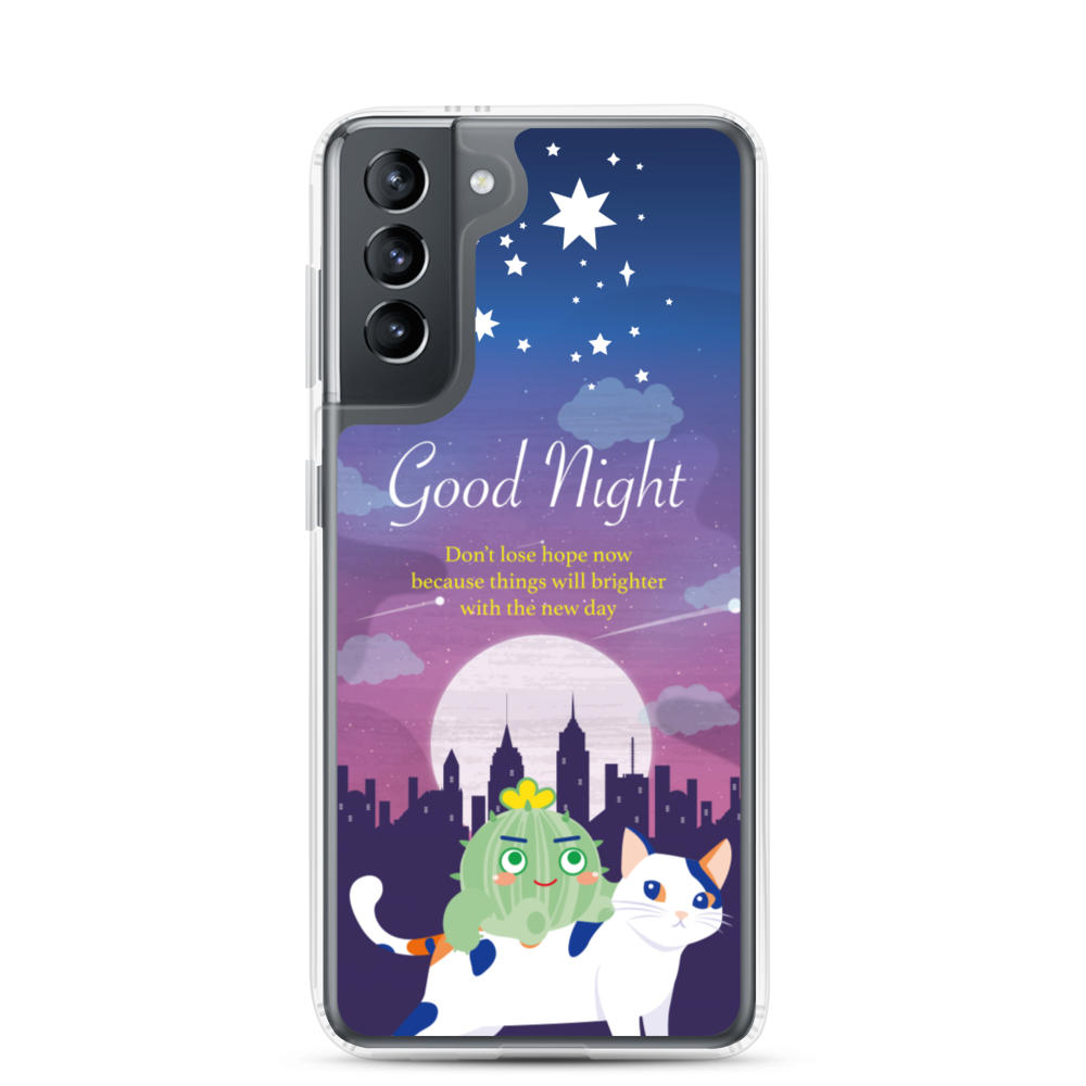 【Samsung】Good Night - Phone Clear Case