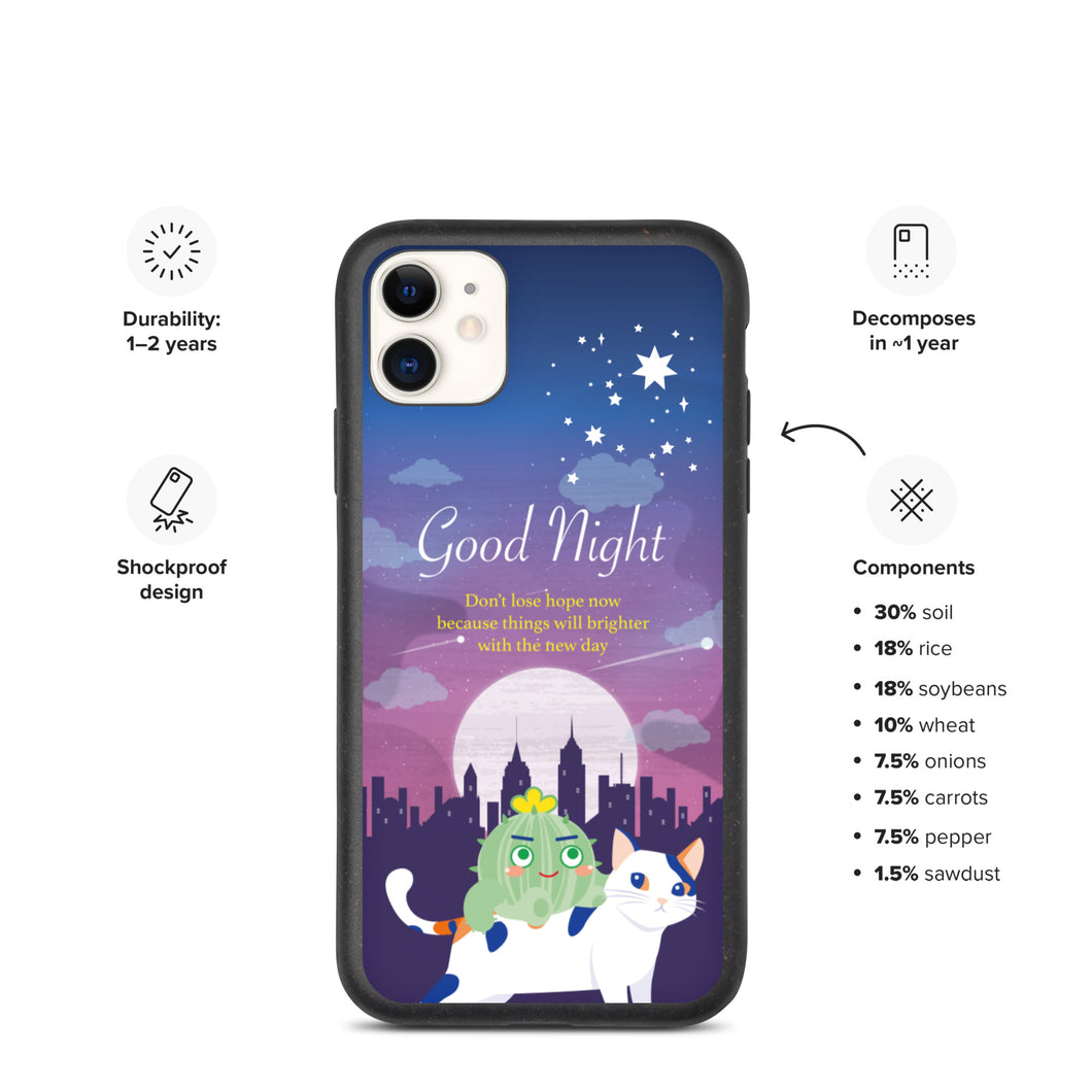 【iPhone】Good Night - Biodegradable Phone case 生物降解環保手機殼