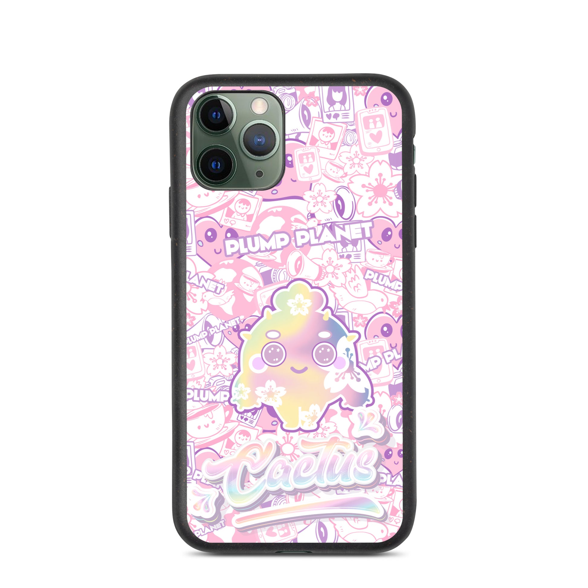 【iPhone】Sakura Pink Cactus - Biodegradable Phone Case 生物降解環保手機殼