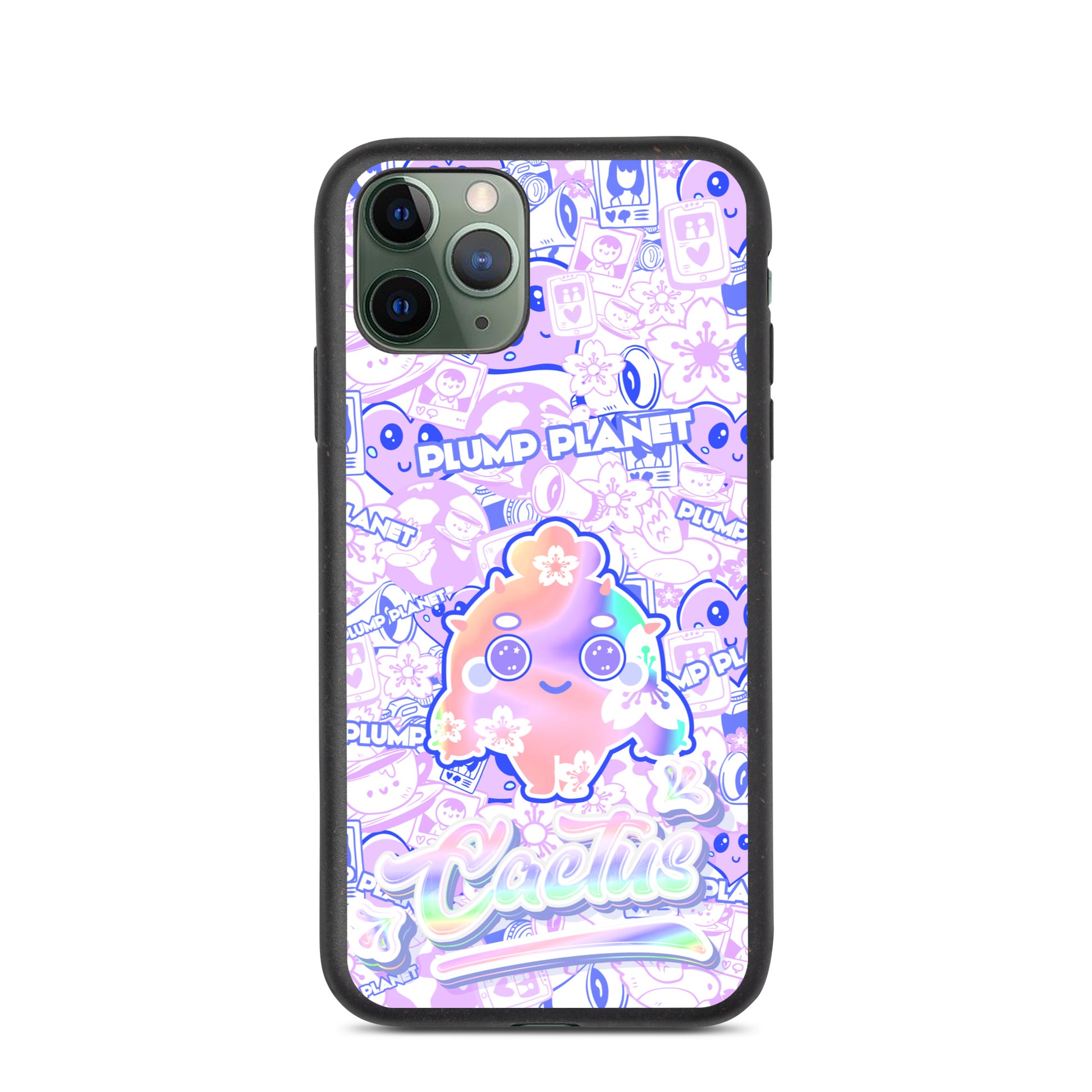 【iPhone】Sakura Purple Pink Cactus - Biodegradable Phone Case 生物降解環保手機殼