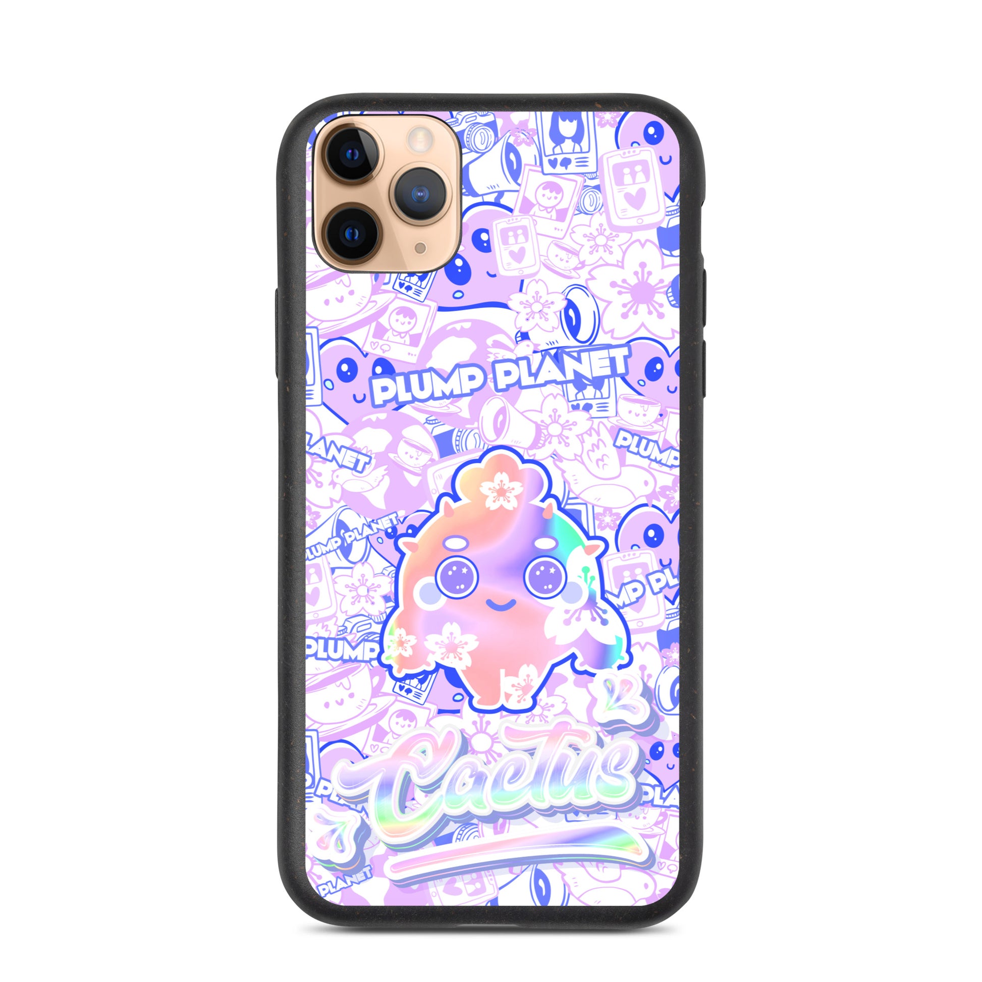 【iPhone】Sakura Purple Pink Cactus - Biodegradable Phone Case 生物降解環保手機殼
