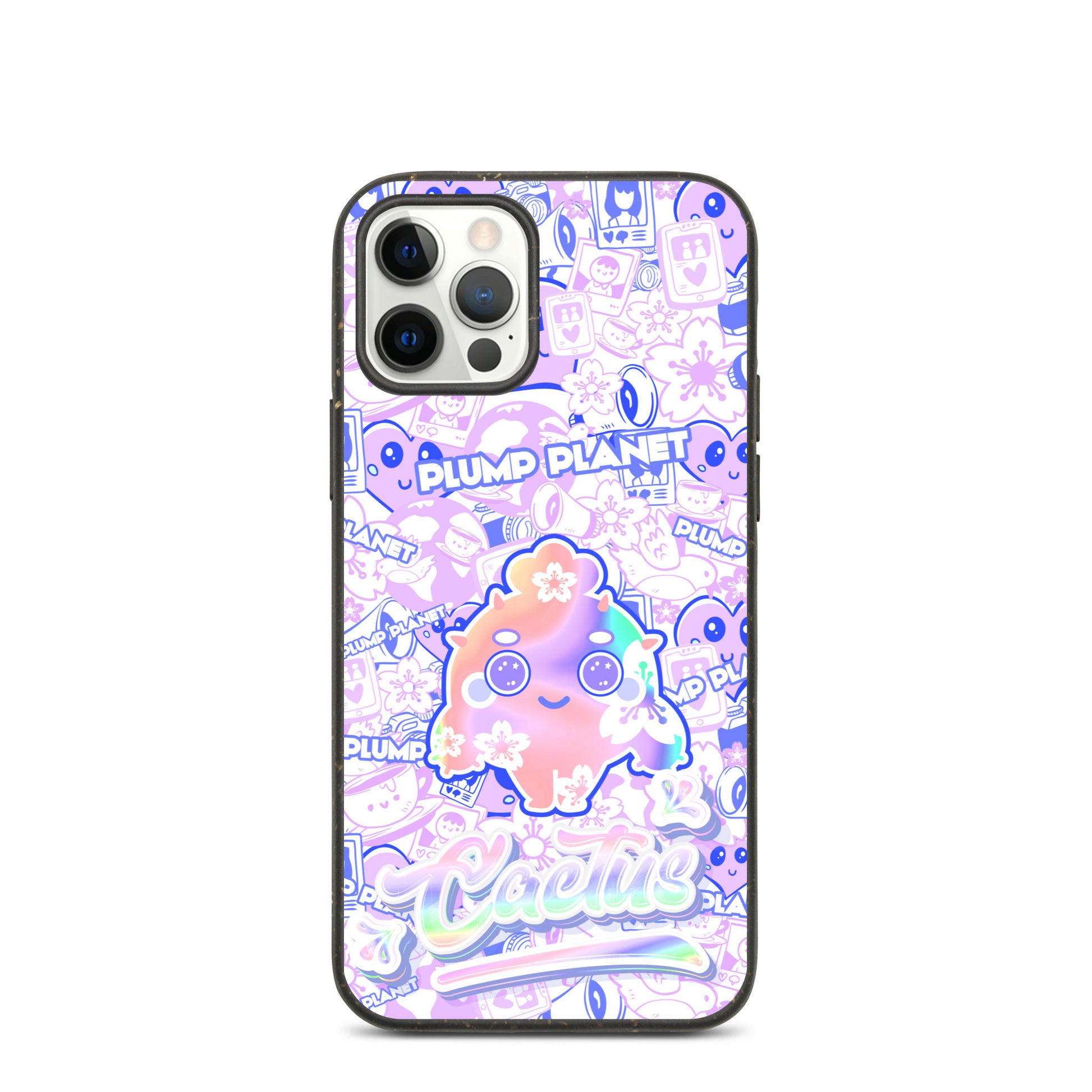 【iPhone】Sakura Purple Pink Cactus - Biodegradable Phone Case 生物降解環保手機殼