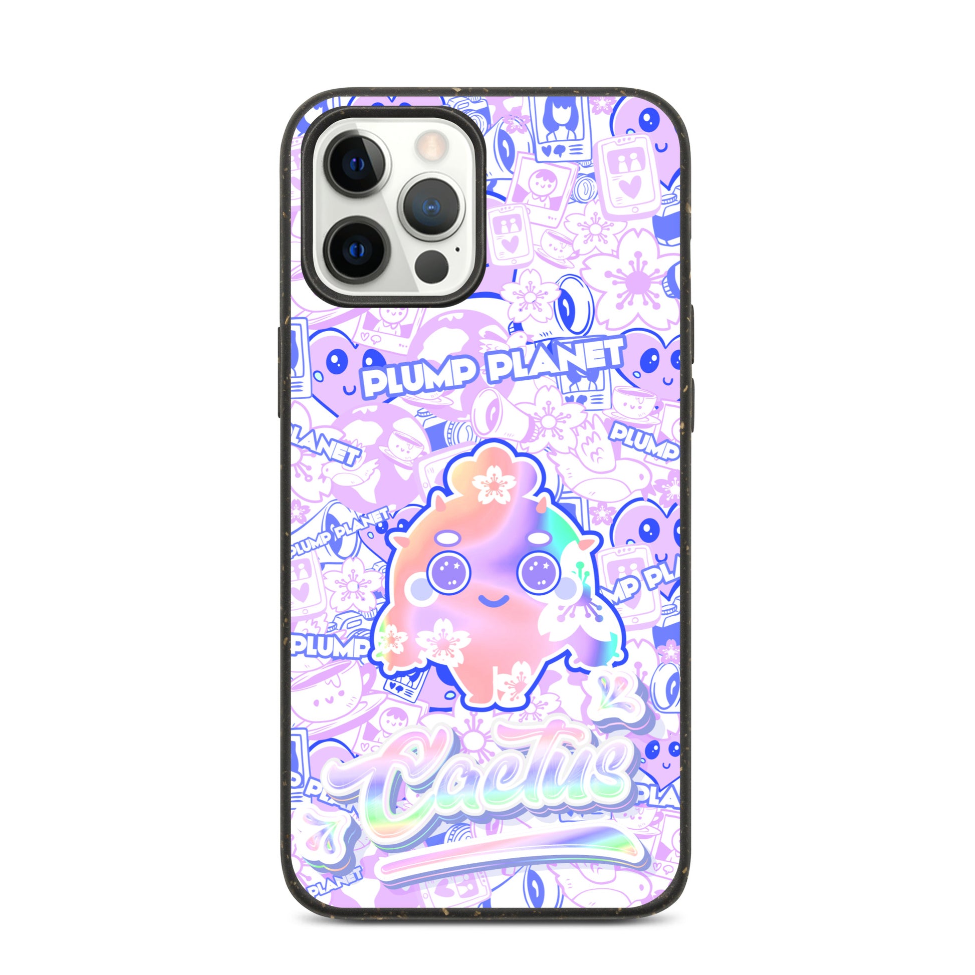 【iPhone】Sakura Purple Pink Cactus - Biodegradable Phone Case 生物降解環保手機殼