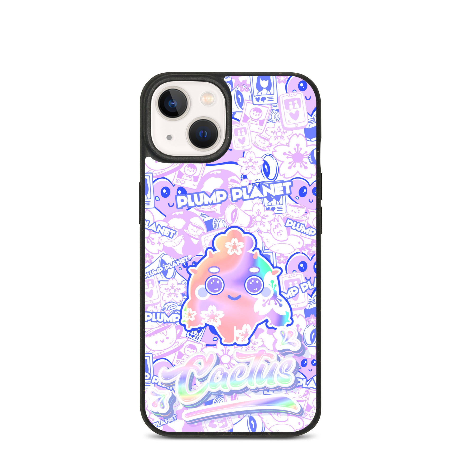 【iPhone】Sakura Purple Pink Cactus - Biodegradable Phone Case 生物降解環保手機殼
