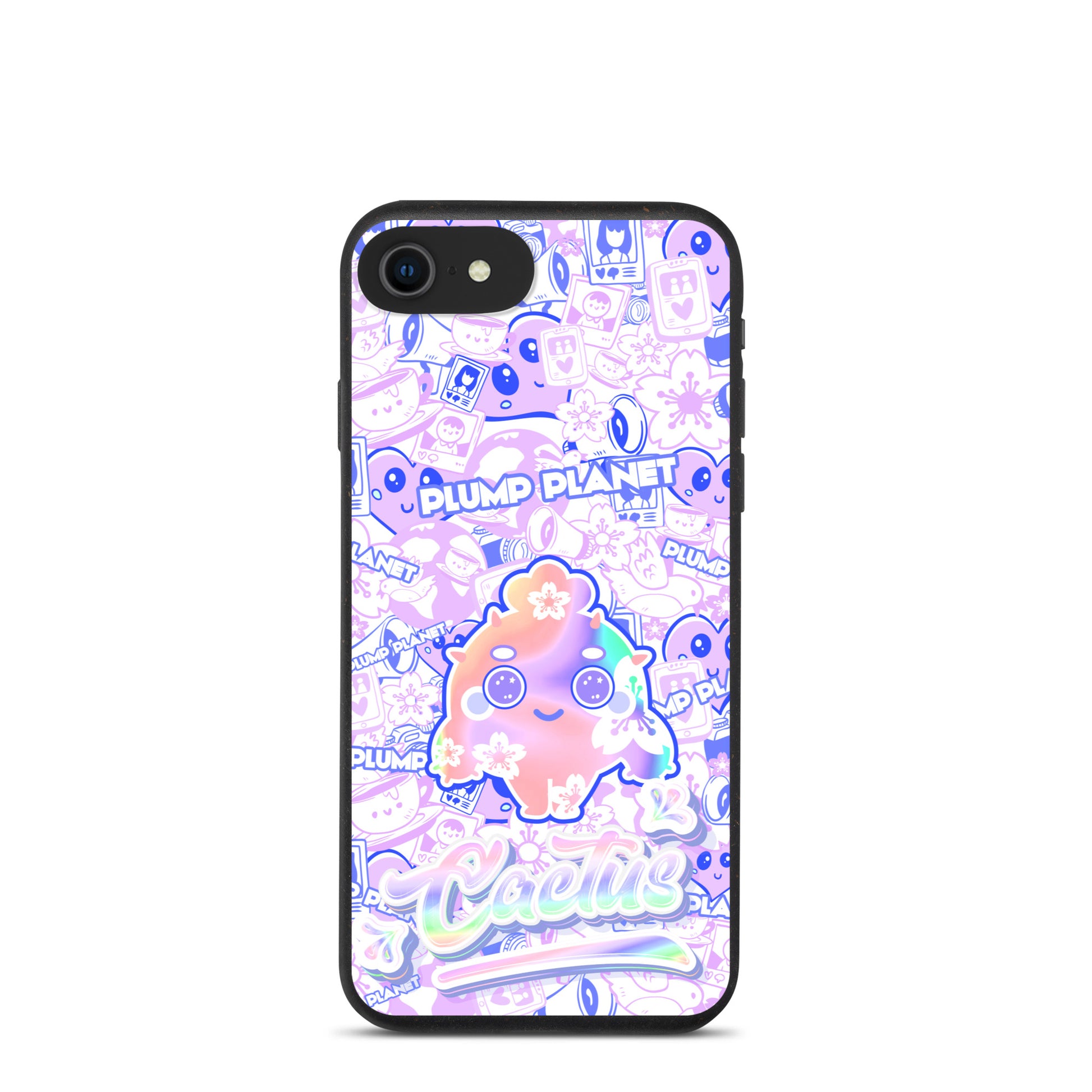 【iPhone】Sakura Purple Pink Cactus - Biodegradable Phone Case 生物降解環保手機殼