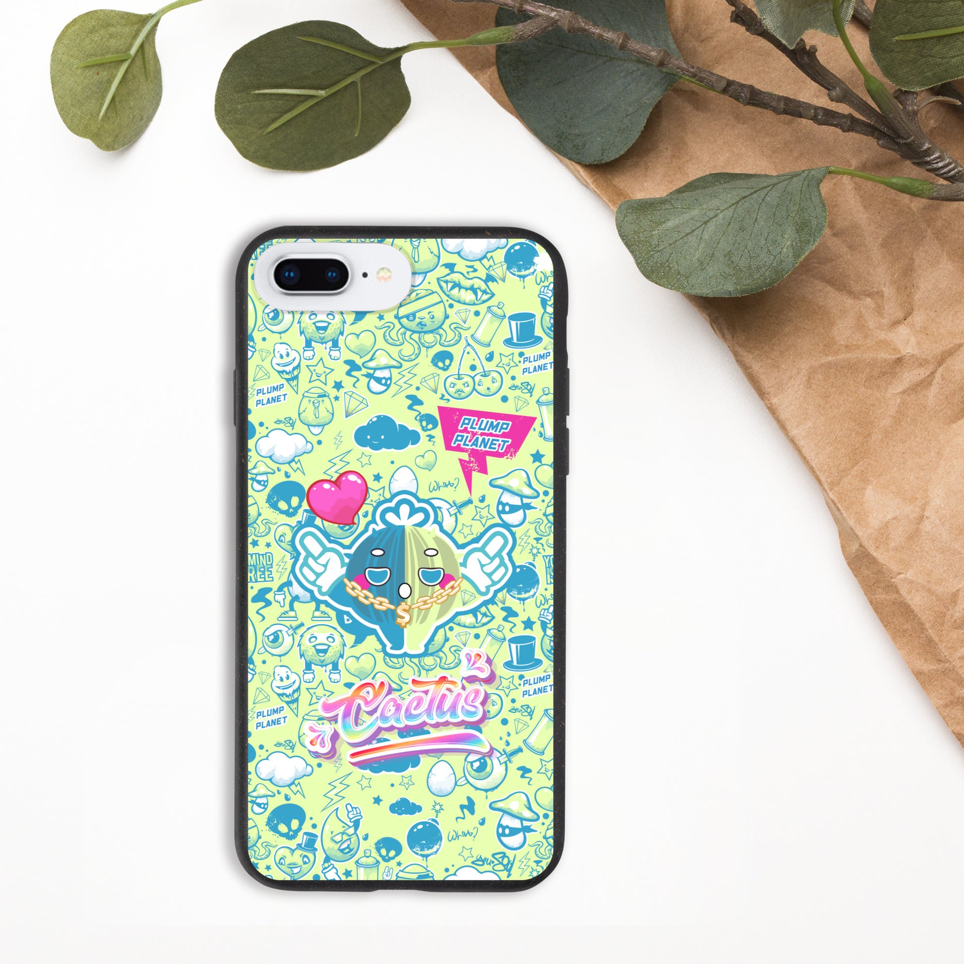 【iPhone】Yo! Rock n Roll Cactus - Biodegradable Phone Case 生物降解環保手機殼