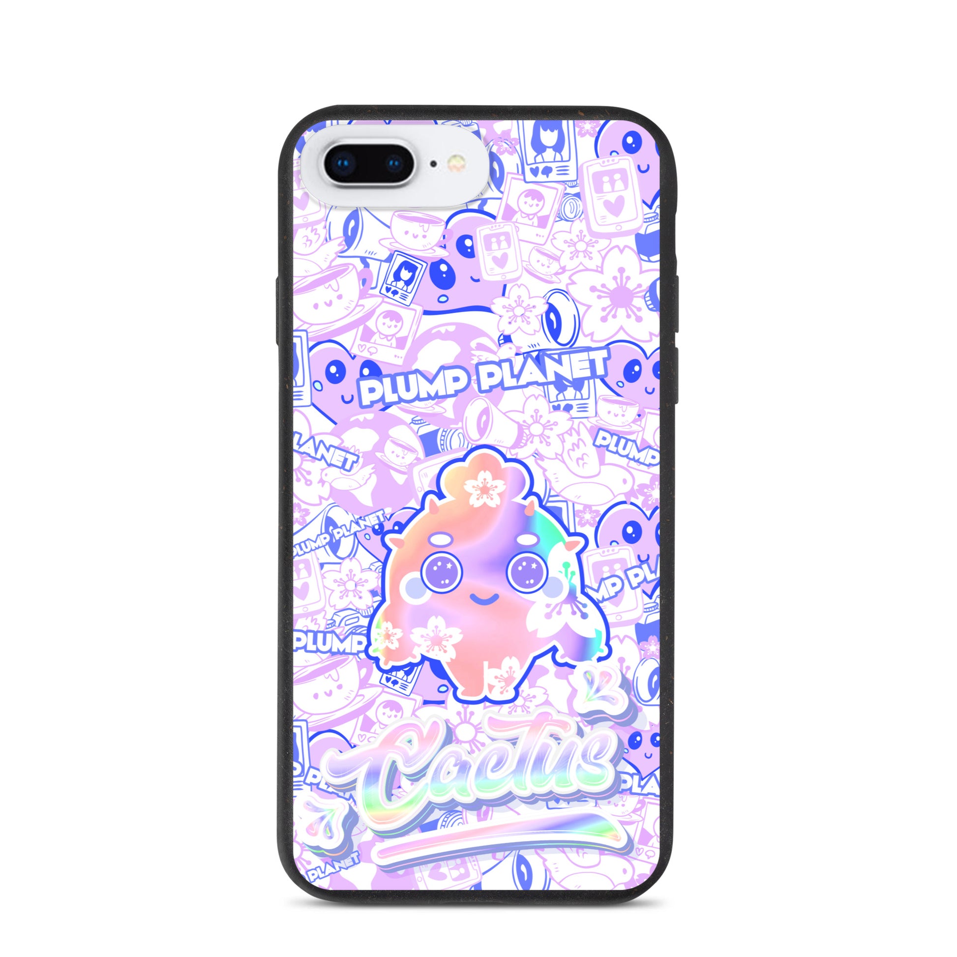 【iPhone】Sakura Purple Pink Cactus - Biodegradable Phone Case 生物降解環保手機殼