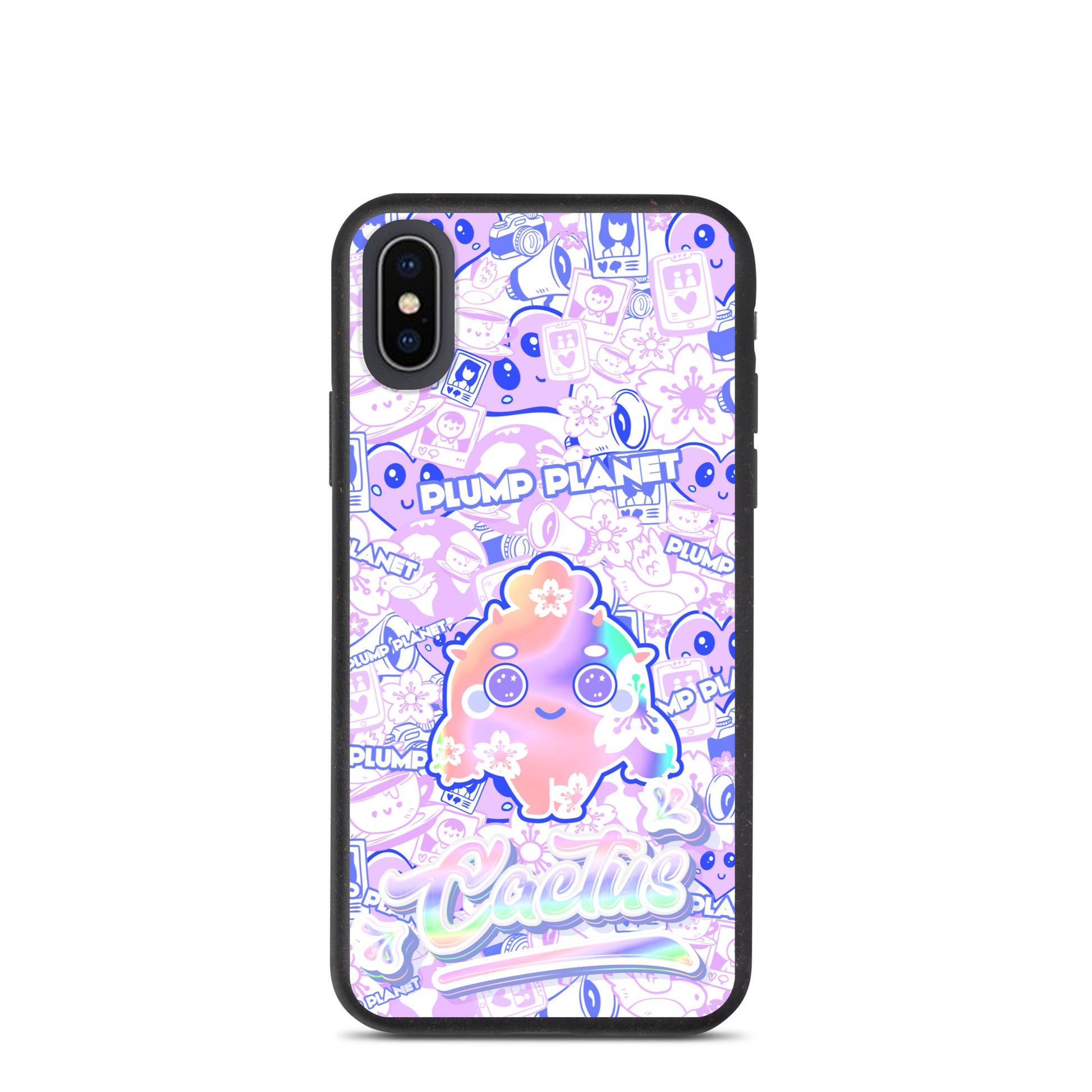 【iPhone】Sakura Purple Pink Cactus - Biodegradable Phone Case 生物降解環保手機殼