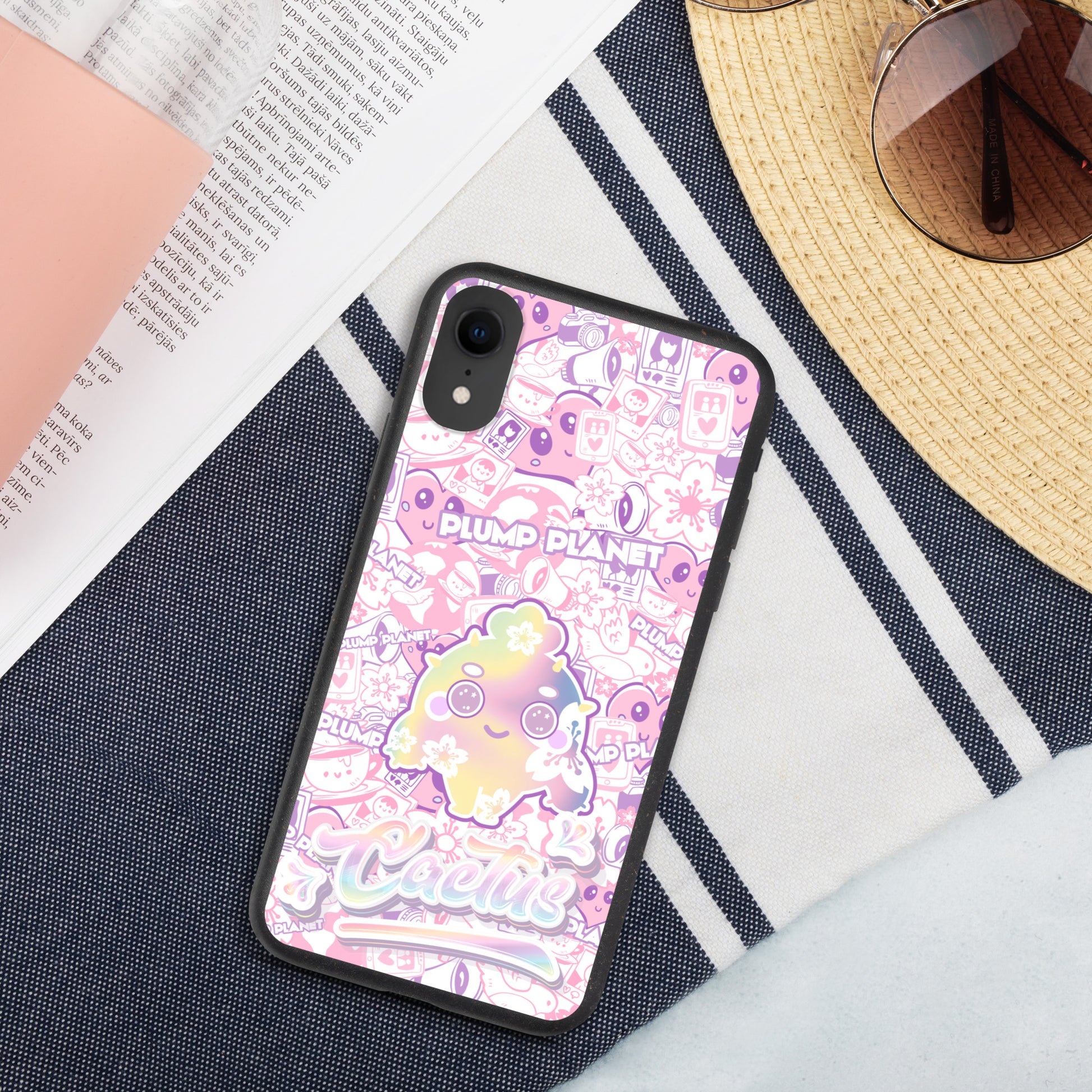 【iPhone】Sakura Pink Cactus - Biodegradable Phone Case 生物降解環保手機殼
