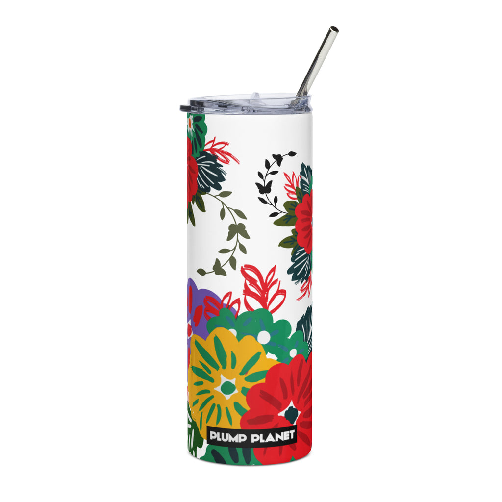 Stainless steel tumbler 金屬吸管不銹鋼杯 | Secret Flower Garden