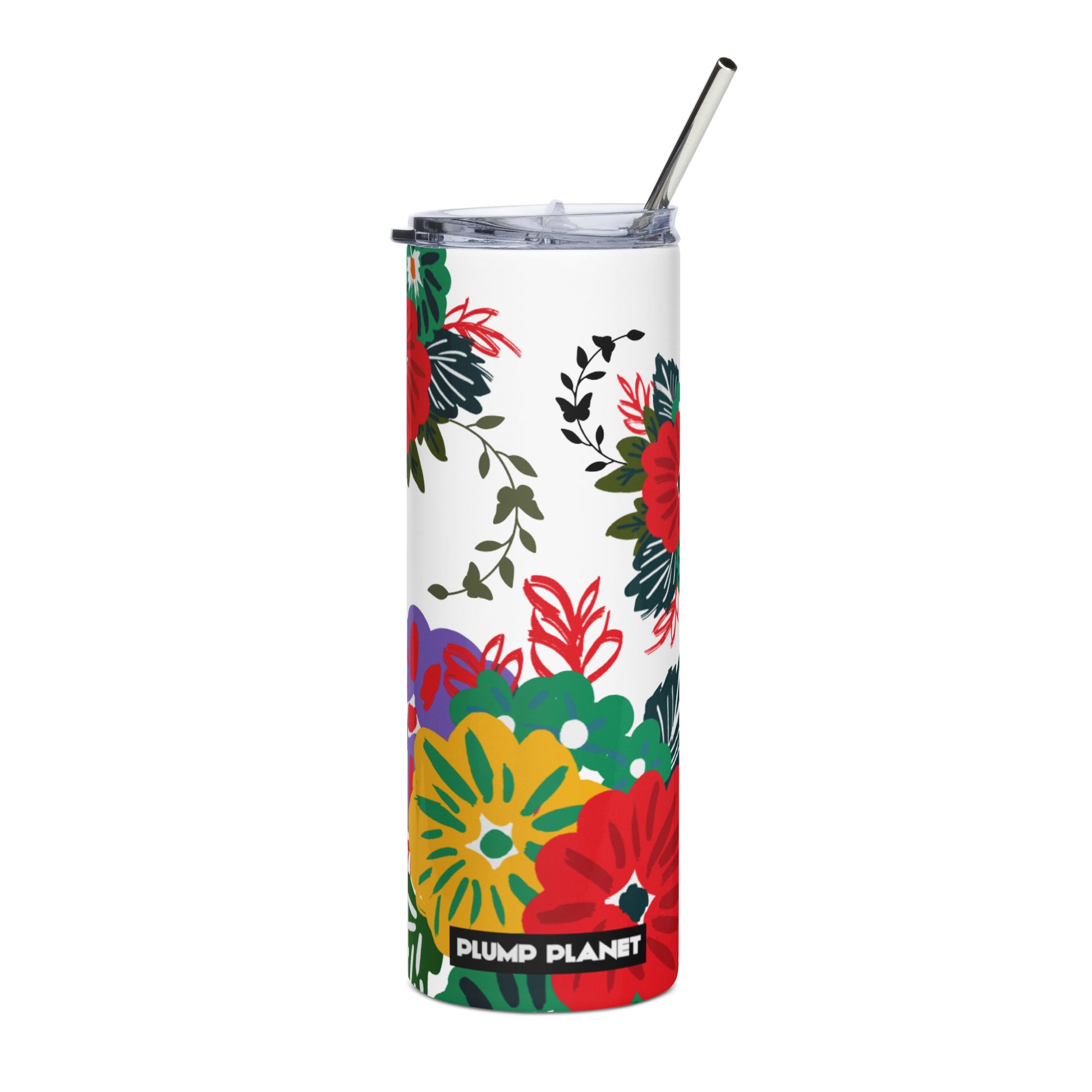 Stainless steel tumbler 金屬吸管不銹鋼杯 | Secret Flower Garden