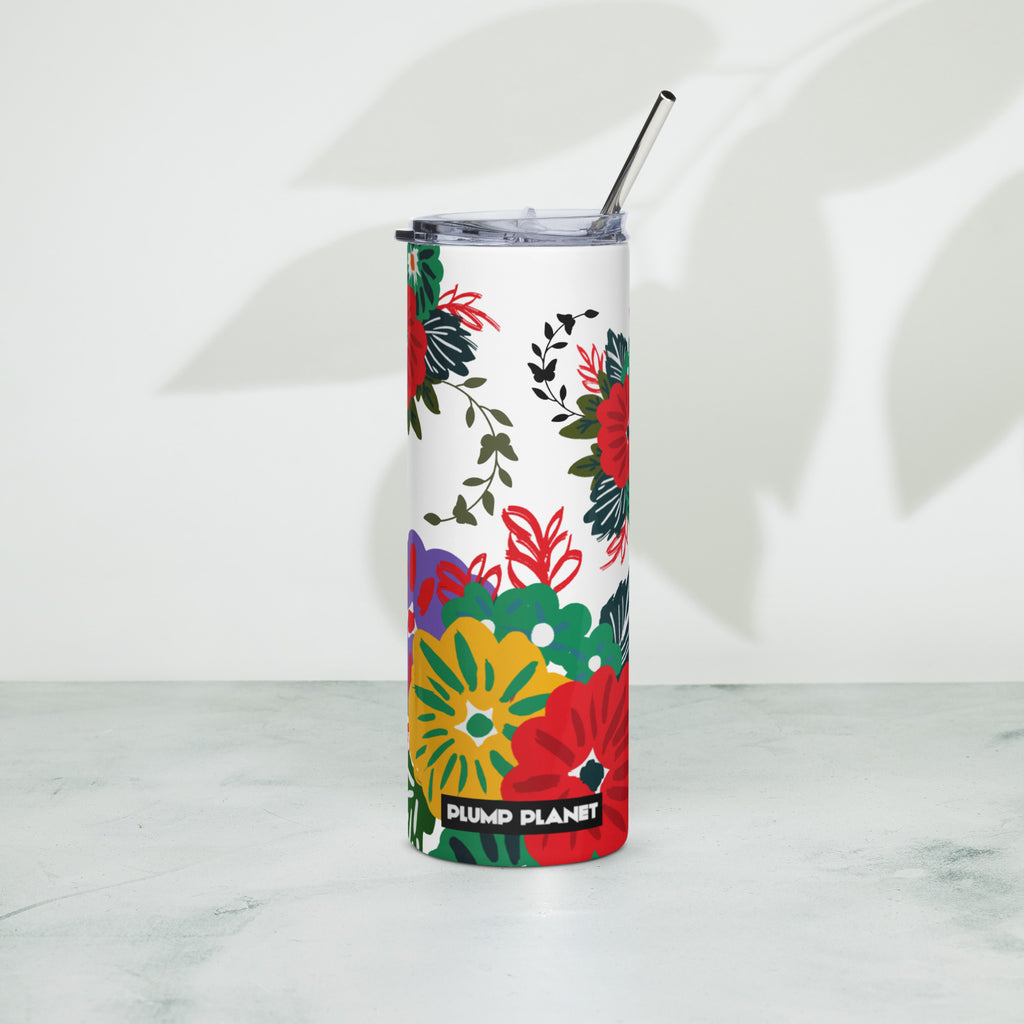 Stainless steel tumbler 金屬吸管不銹鋼杯 | Secret Flower Garden