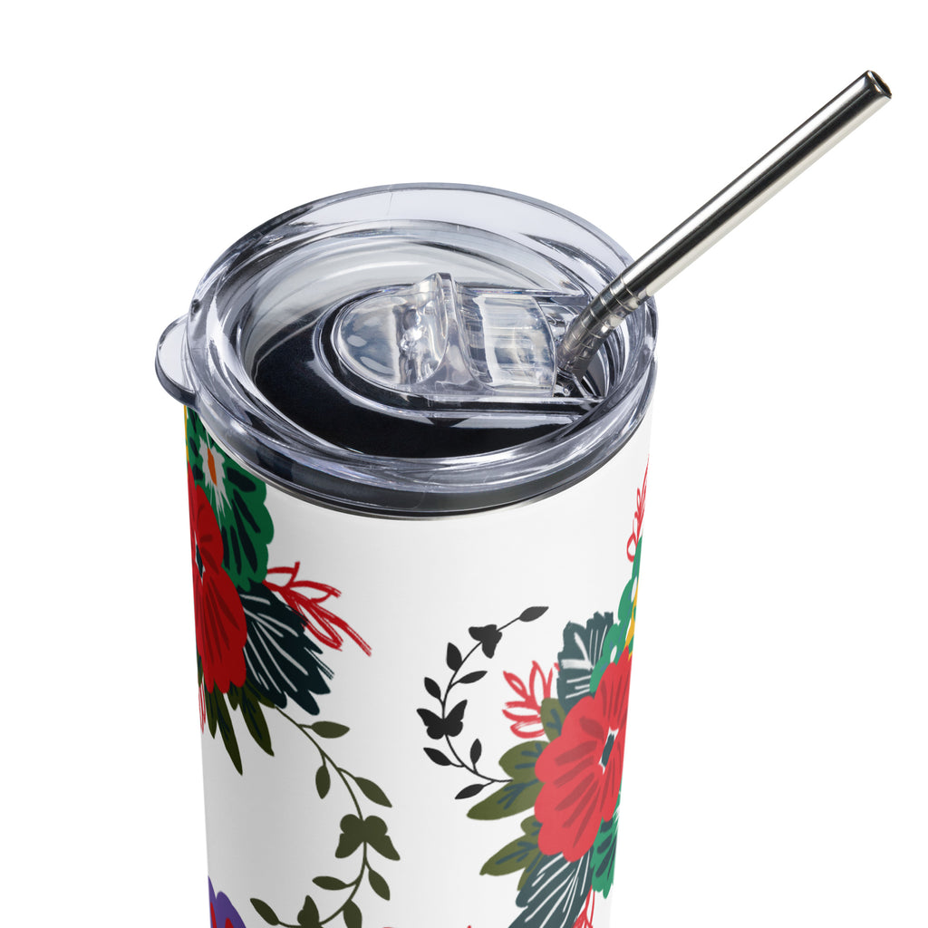 Stainless steel tumbler 金屬吸管不銹鋼杯 | Secret Flower Garden