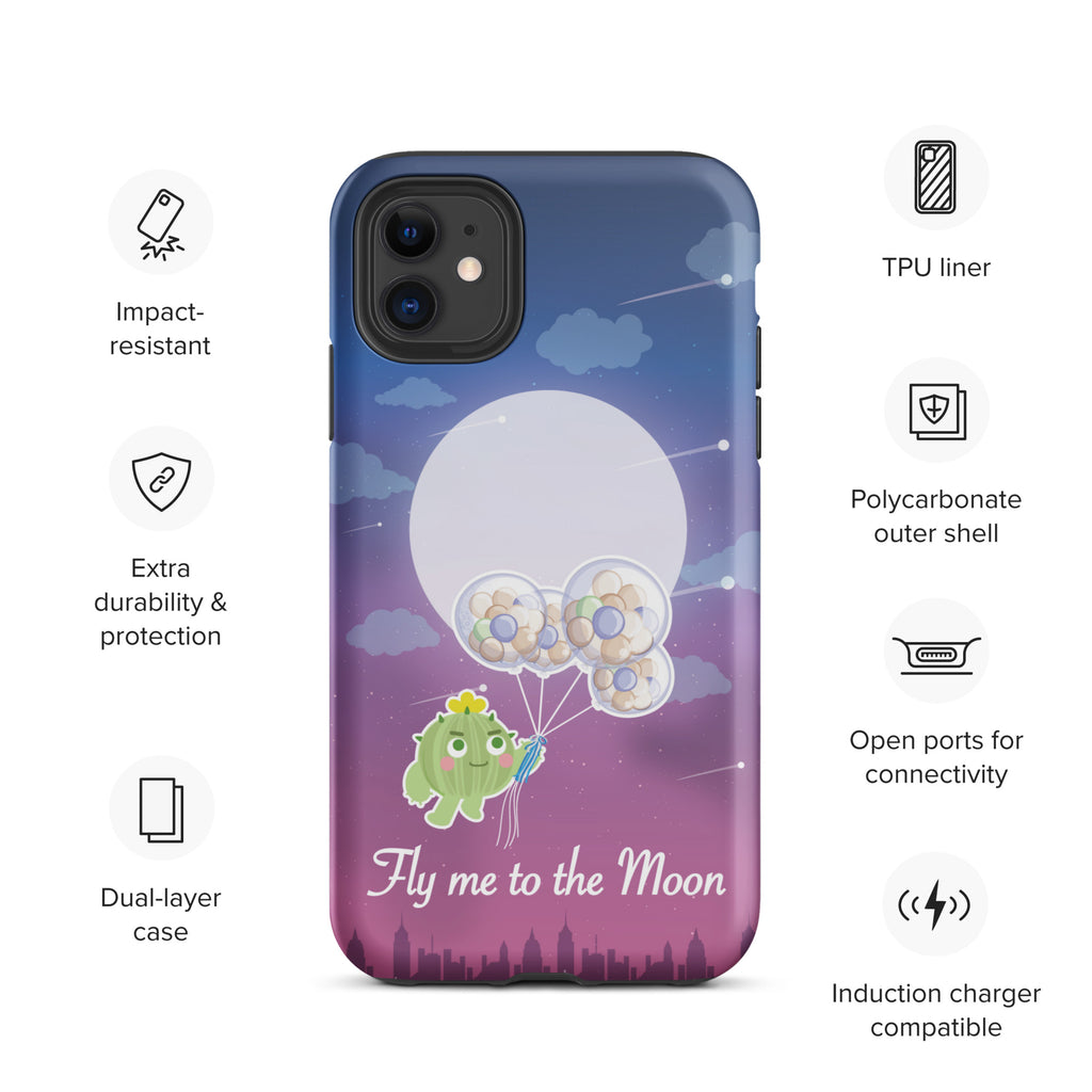 【iPhone】Fly Me To The Moon｜防摔雙層特強硬殼 Tough iPhone case