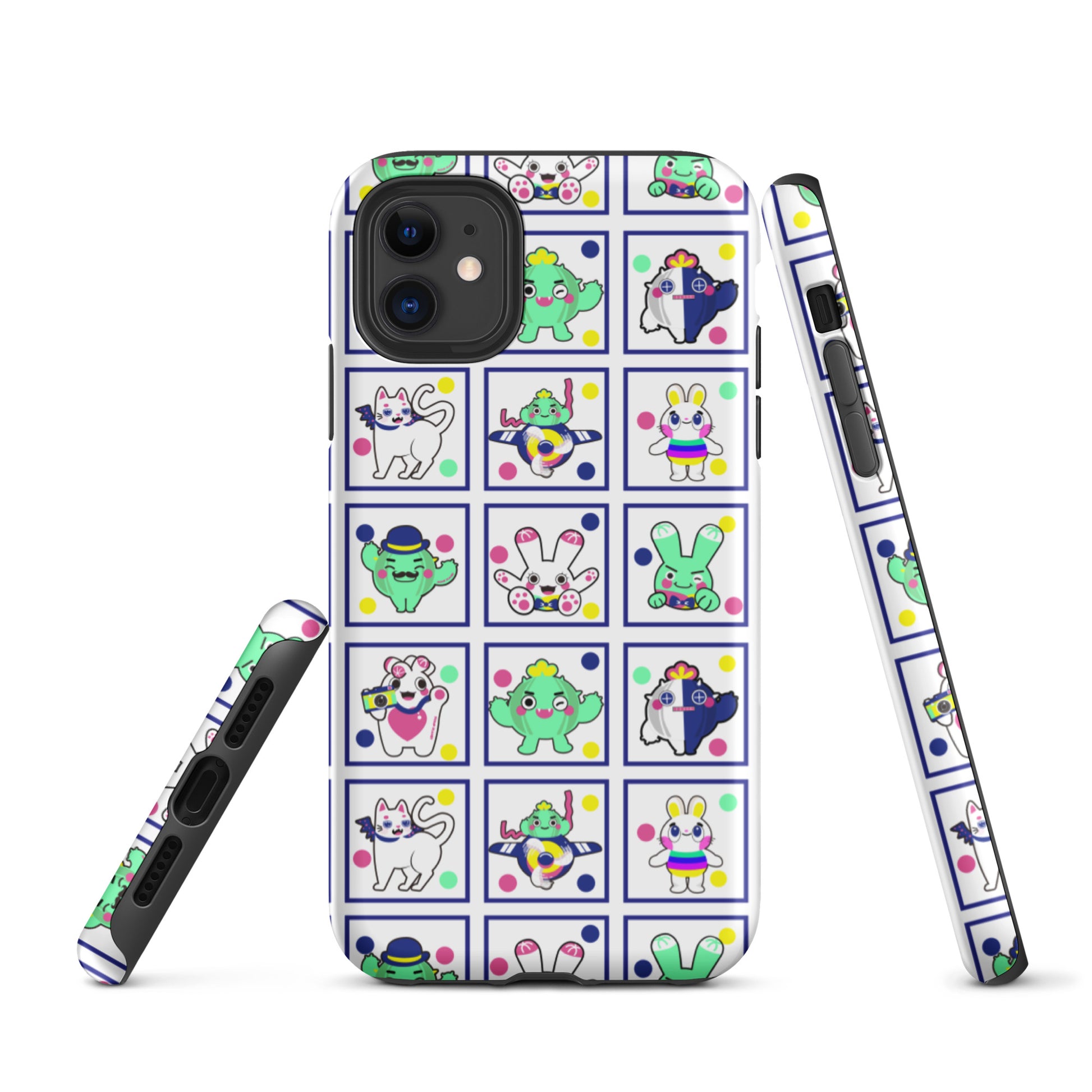 【iPhone】Red Green Blue Family|防摔雙層特強硬殼 Tough iPhone case