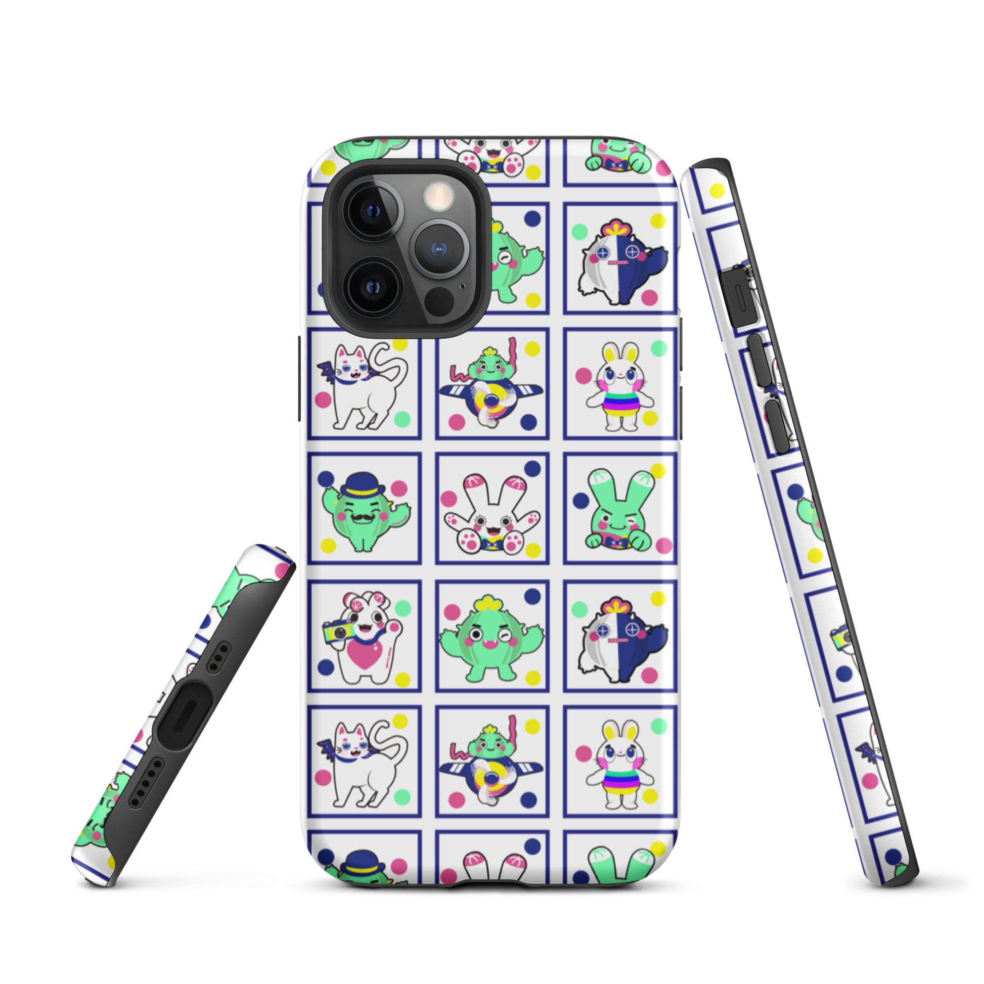 【iPhone】Red Green Blue Family|防摔雙層特強硬殼 Tough iPhone case