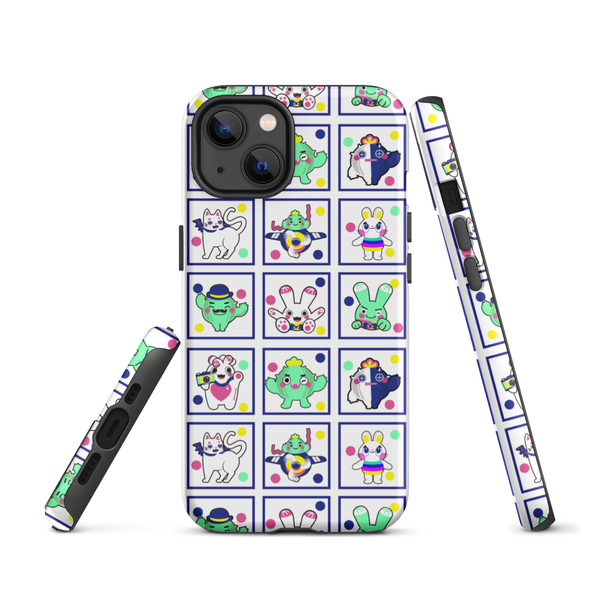 【iPhone】Red Green Blue Family|防摔雙層特強硬殼 Tough iPhone case