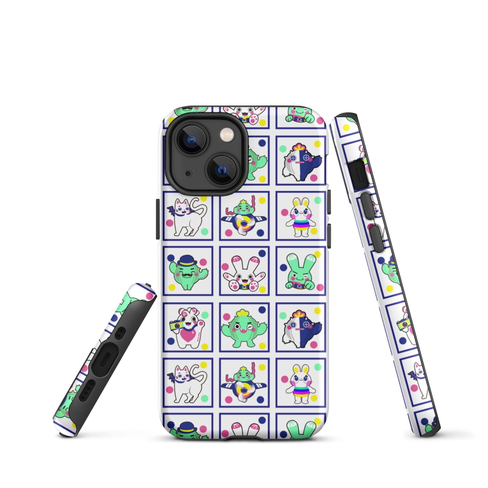 【iPhone】Red Green Blue Family|防摔雙層特強硬殼 Tough iPhone case