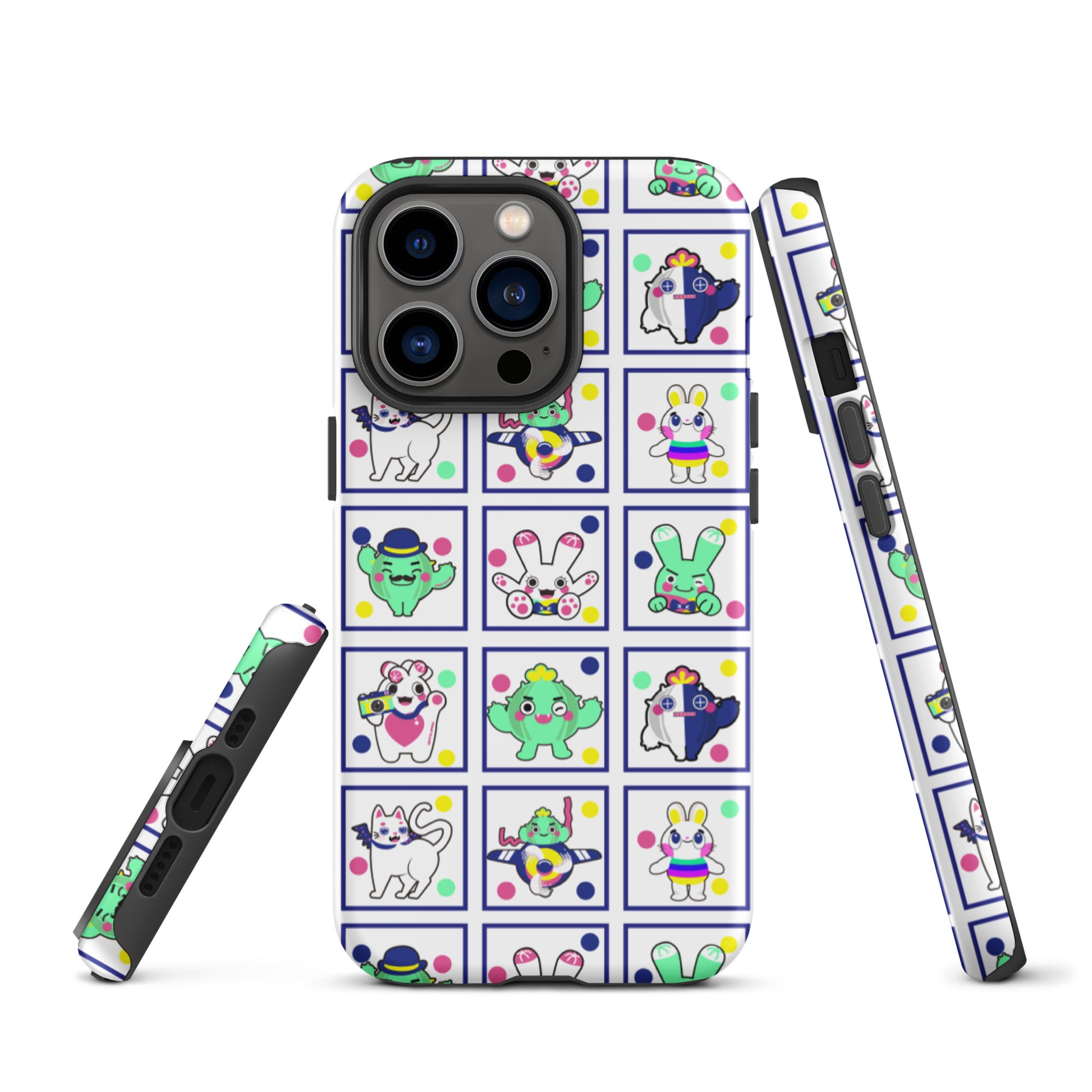 【iPhone】Red Green Blue Family|防摔雙層特強硬殼 Tough iPhone case