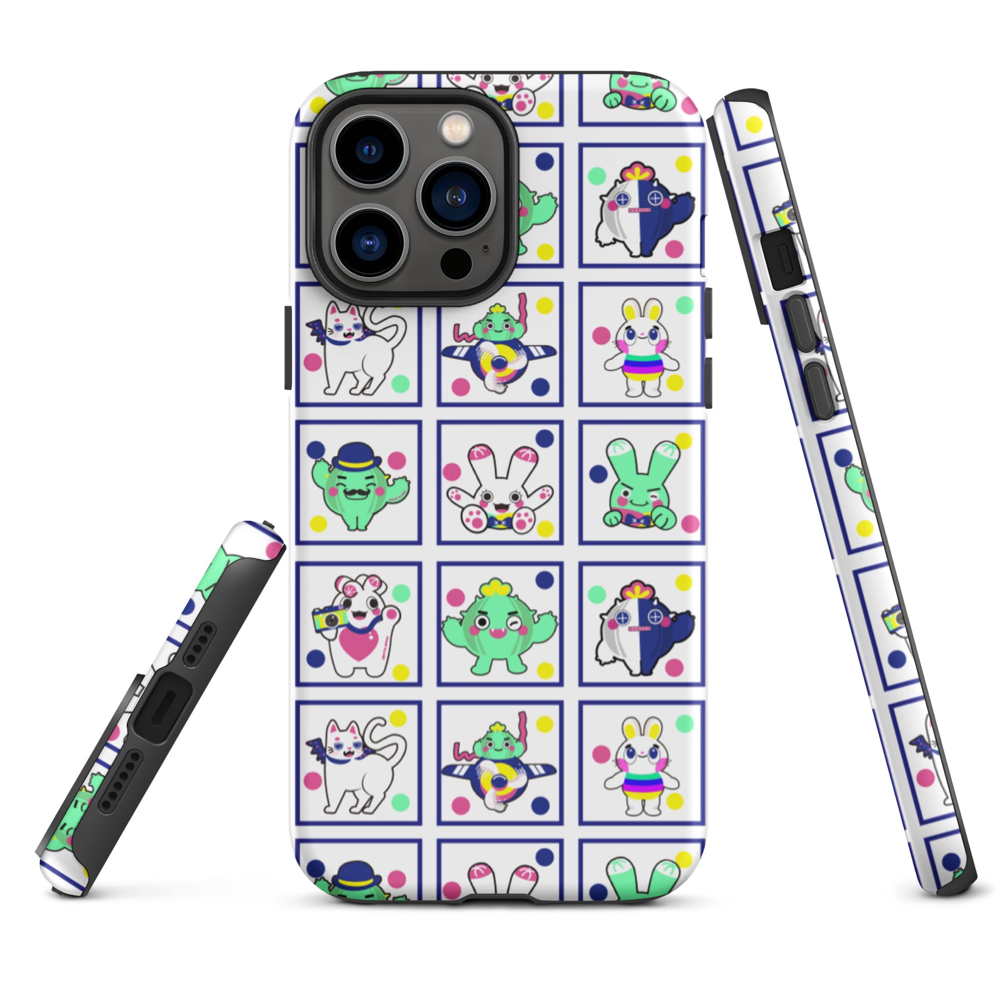 【iPhone】Red Green Blue Family|防摔雙層特強硬殼 Tough iPhone case