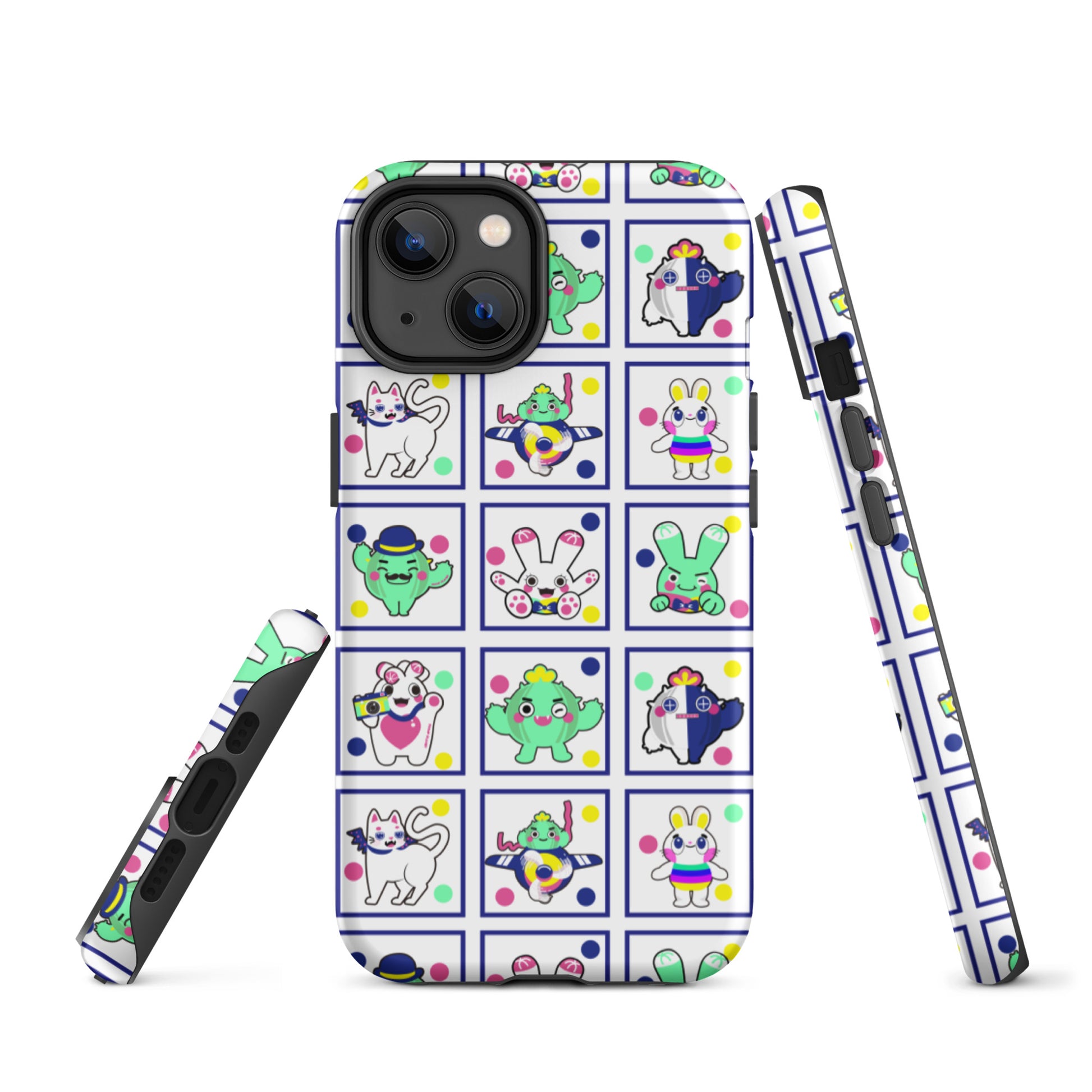 【iPhone】Red Green Blue Family|防摔雙層特強硬殼 Tough iPhone case