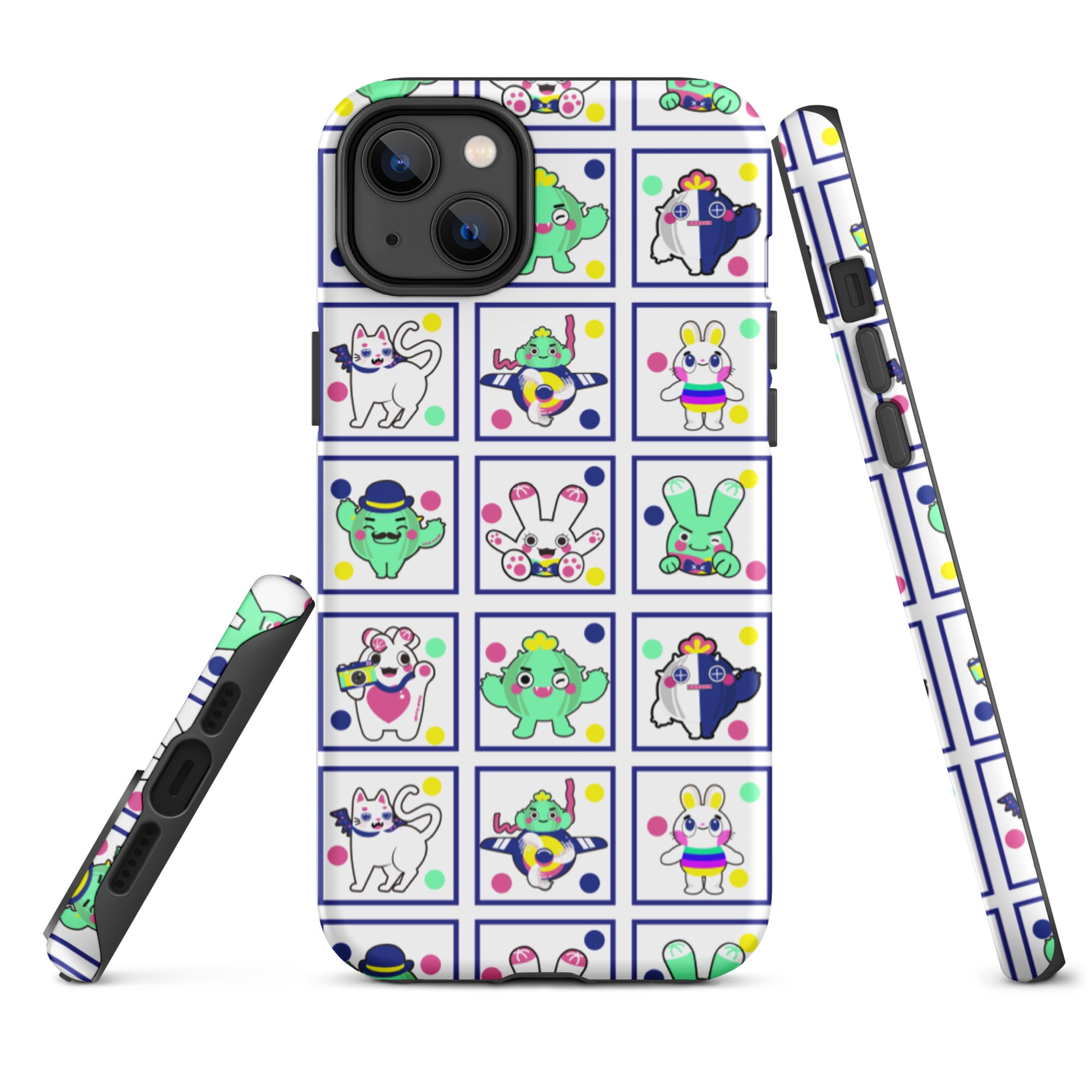 【iPhone】Red Green Blue Family|防摔雙層特強硬殼 Tough iPhone case