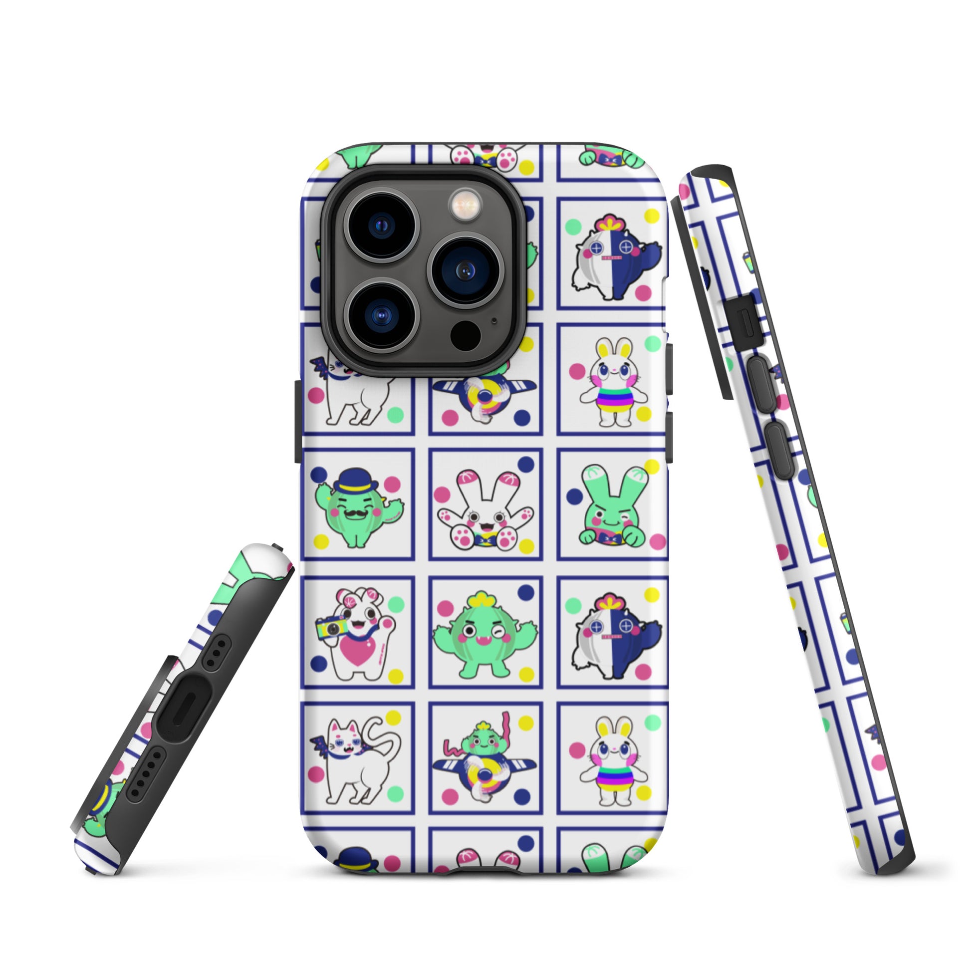 【iPhone】Red Green Blue Family|防摔雙層特強硬殼 Tough iPhone case