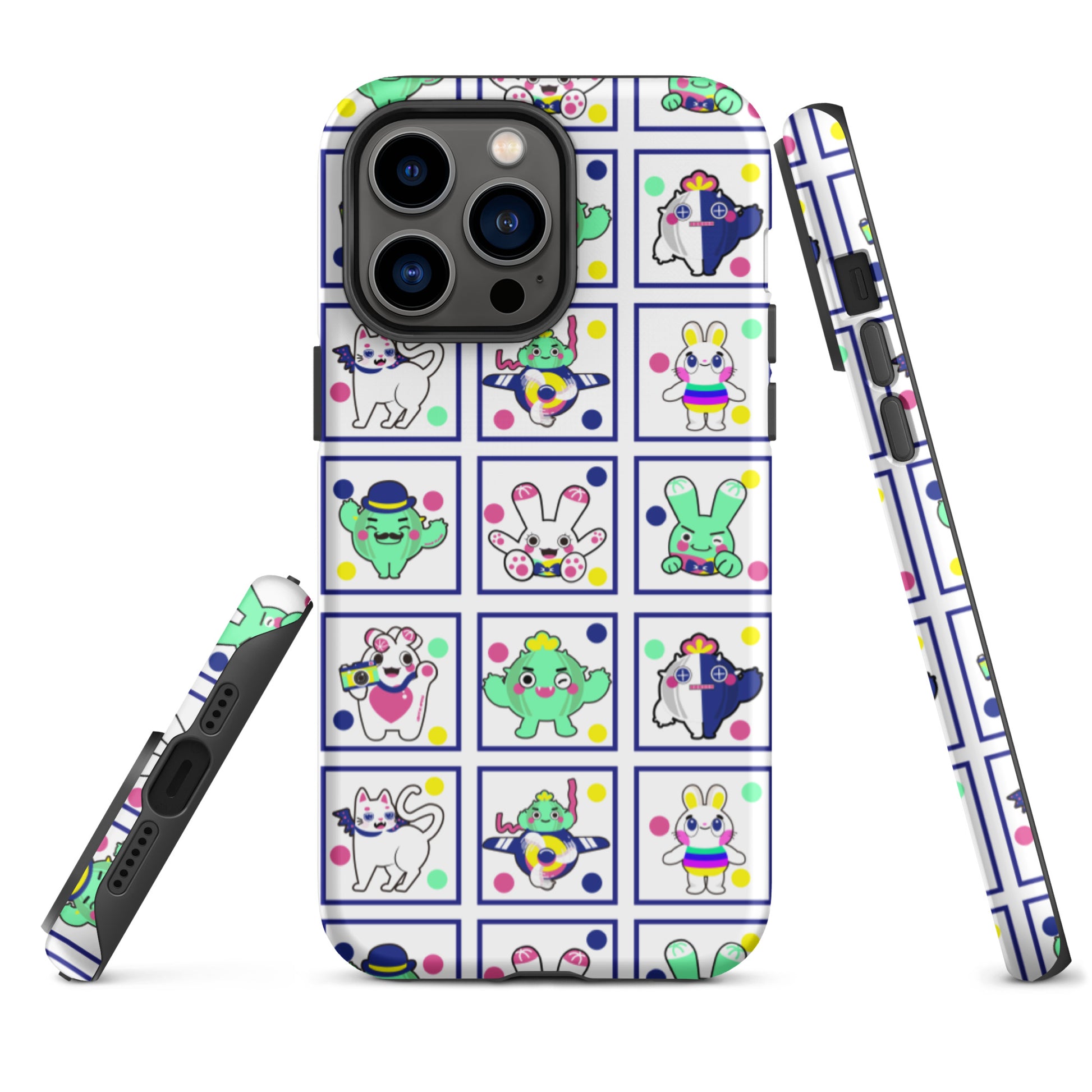 【iPhone】Red Green Blue Family|防摔雙層特強硬殼 Tough iPhone case