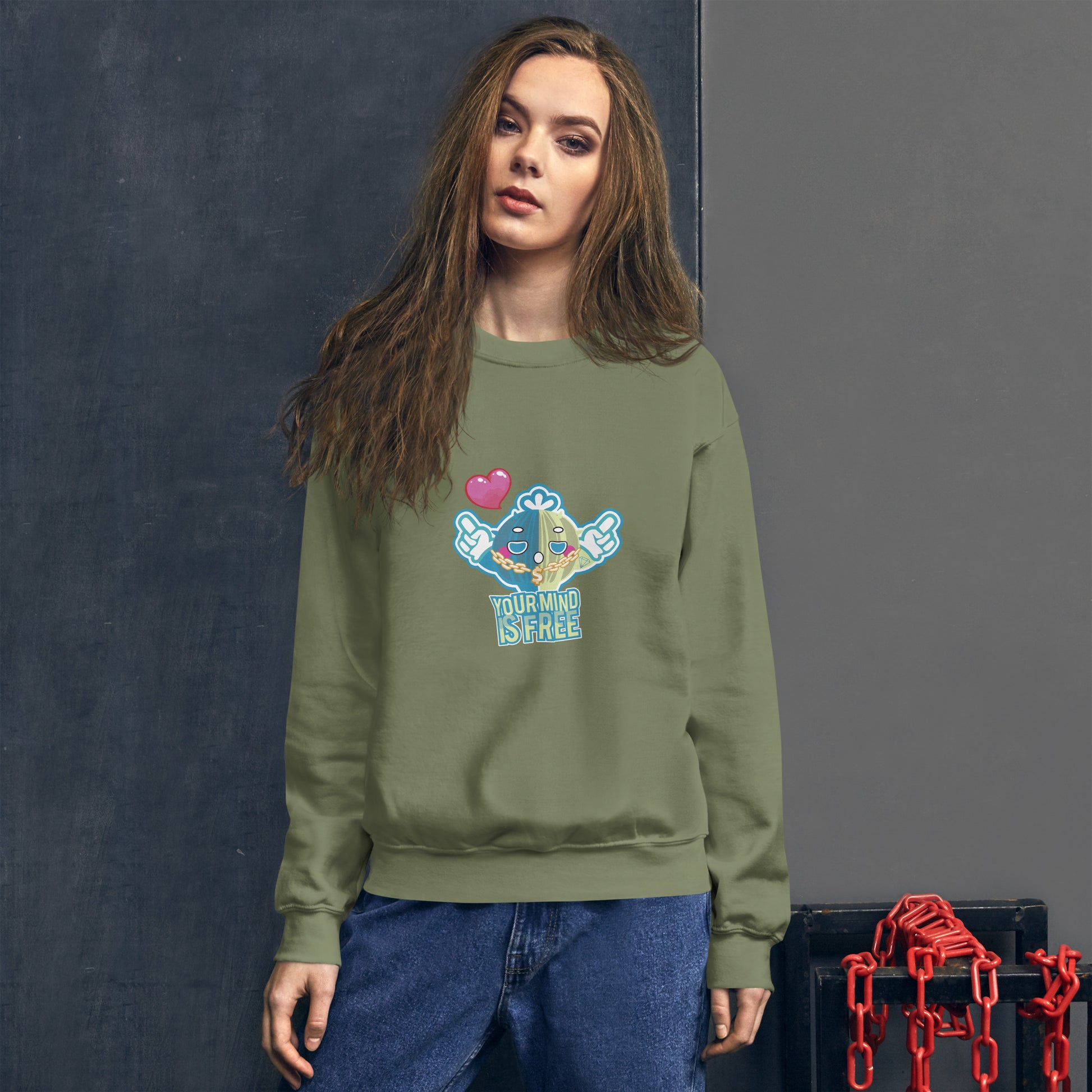 衛衣 Unisex Sweatshirt | Your Mind is Free (6 Colors)