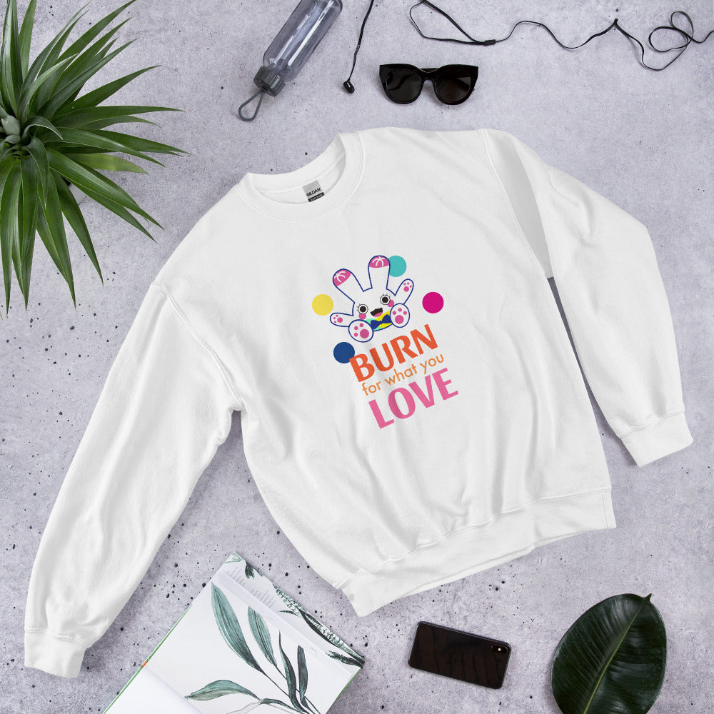 衛衣 Unisex Sweatshirt | Burn for what you love (4 Colors)