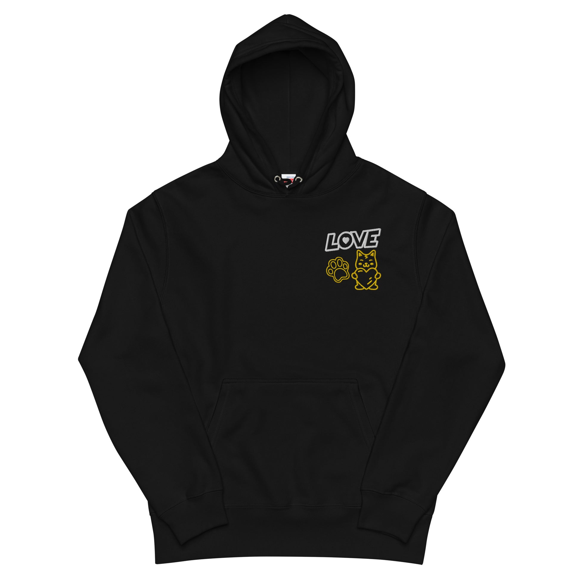 Made in Japan｜LOVE Embroidered Patch French Terry Hoodie Unisex French Terry Pullover Hoodie (7 Colors)
