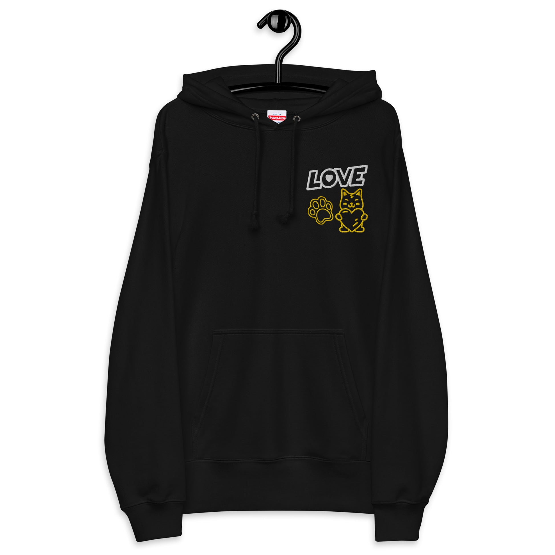 Made in Japan｜LOVE Embroidered Patch French Terry Hoodie Unisex French Terry Pullover Hoodie (7 Colors)