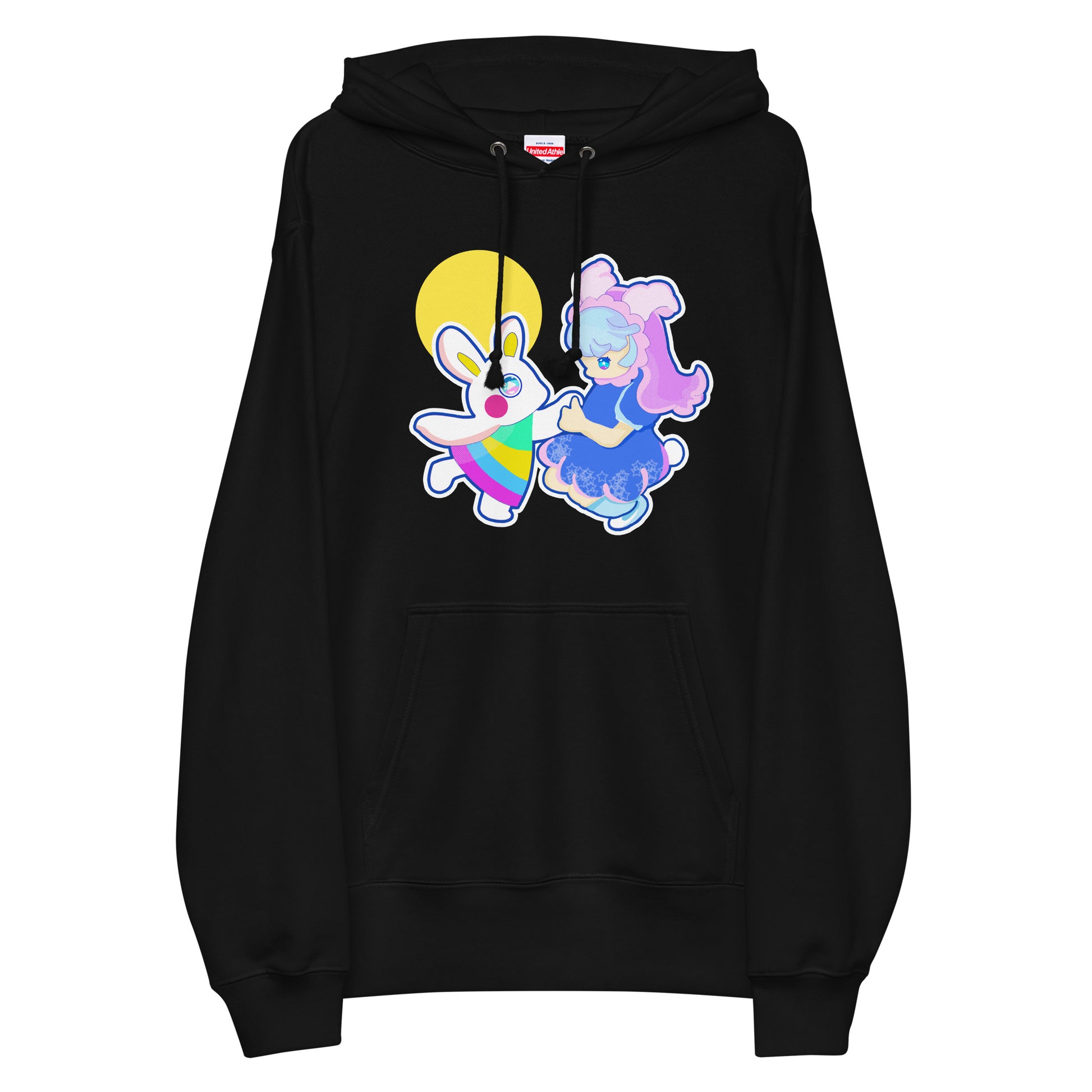 日本製 |Play With Moon 刺繡章法式毛圈連帽衫 Unisex French Terry Pullover Hoodie (7 Colors)