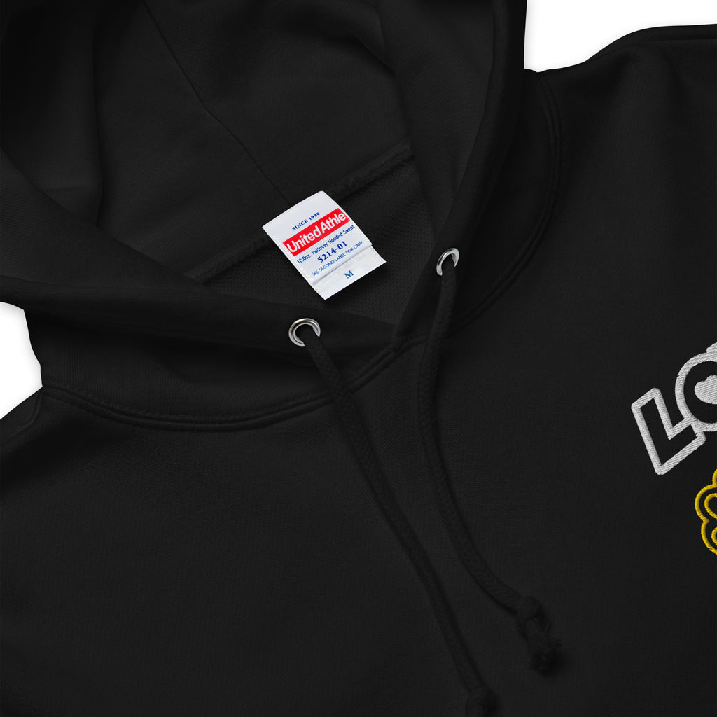 Made in Japan｜LOVE Embroidered Patch French Terry Hoodie Unisex French Terry Pullover Hoodie (7 Colors)