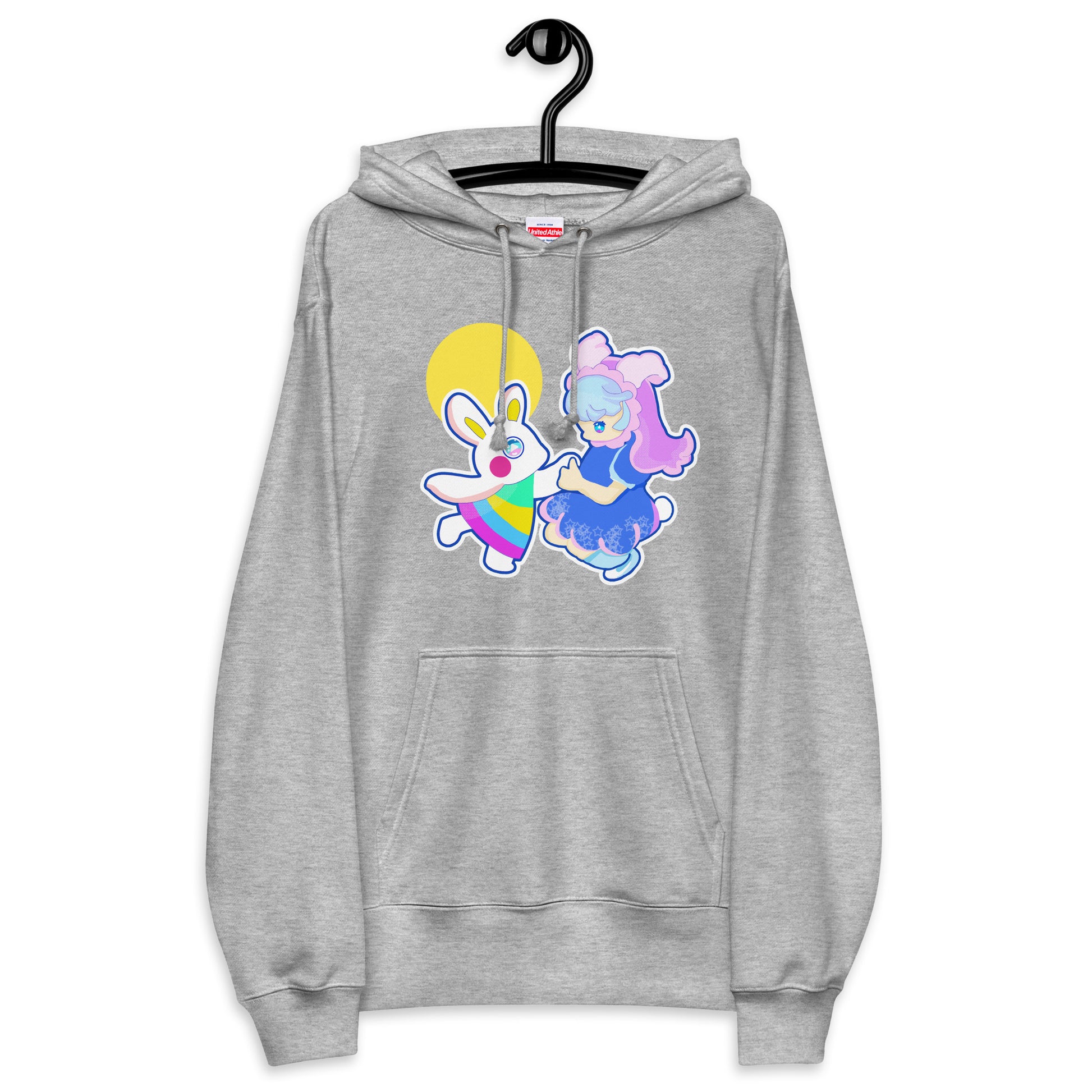 日本製 |Play With Moon 刺繡章法式毛圈連帽衫 Unisex French Terry Pullover Hoodie (7 Colors)