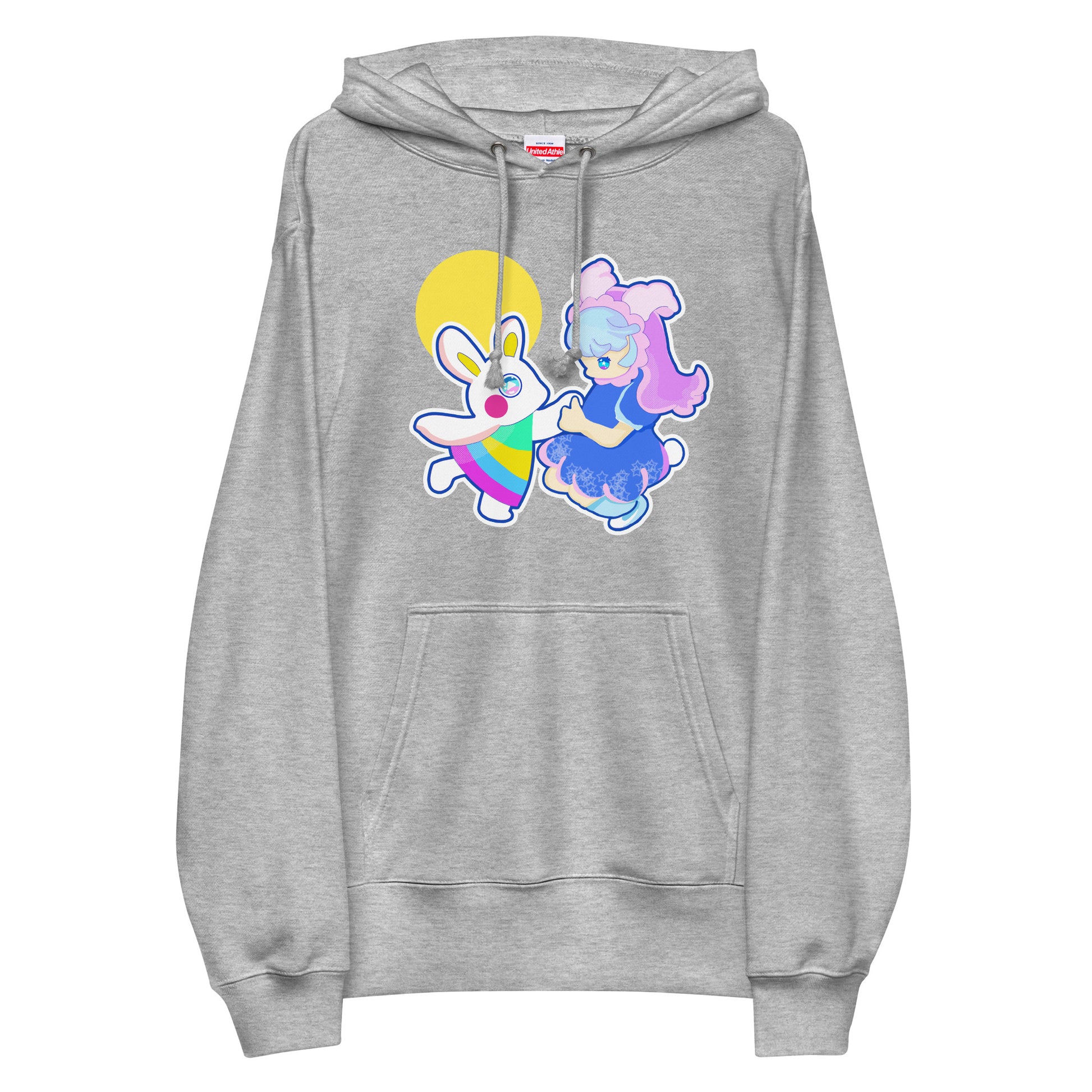 日本製 |Play With Moon 刺繡章法式毛圈連帽衫 Unisex French Terry Pullover Hoodie (7 Colors)
