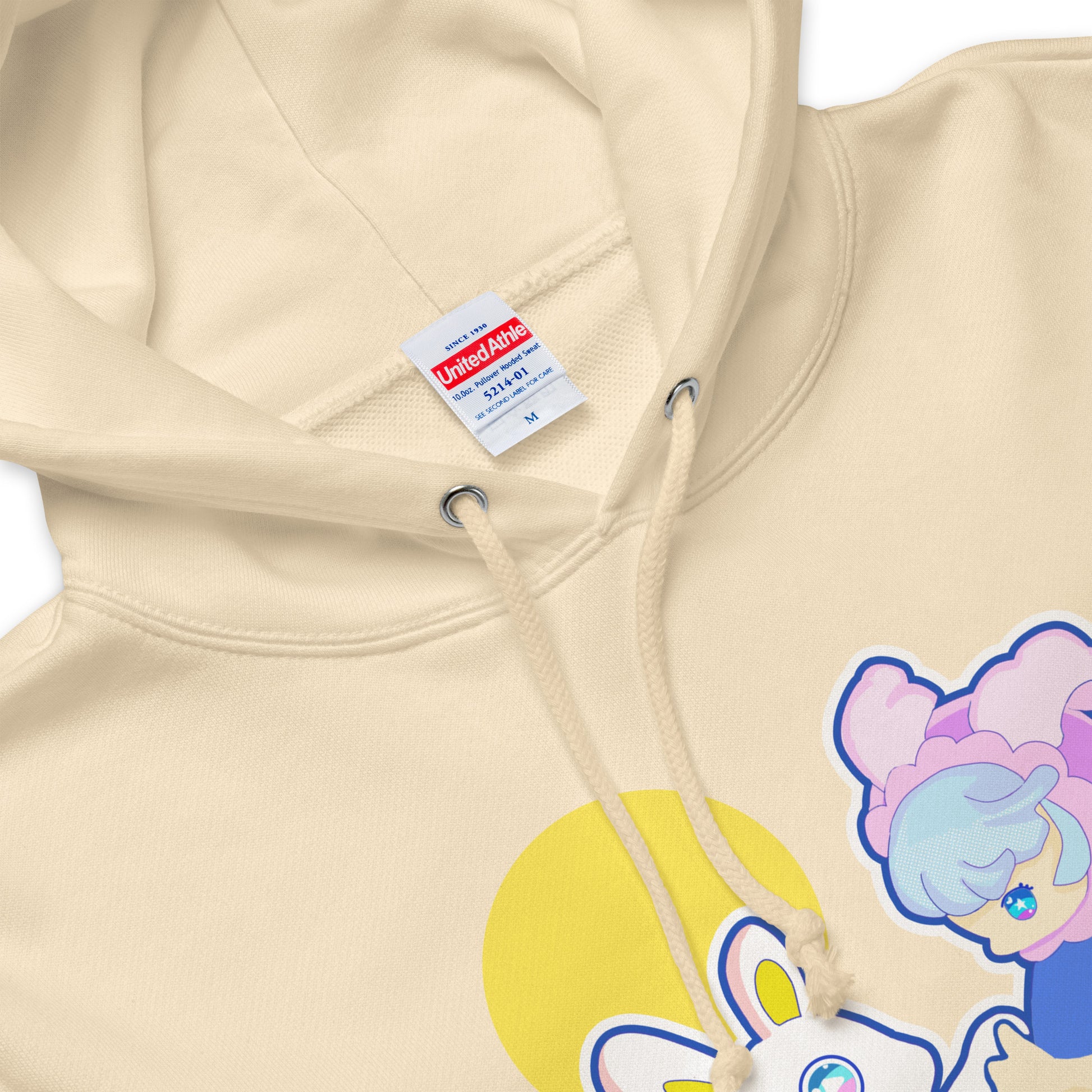 日本製 |Play With Moon 刺繡章法式毛圈連帽衫 Unisex French Terry Pullover Hoodie (7 Colors)