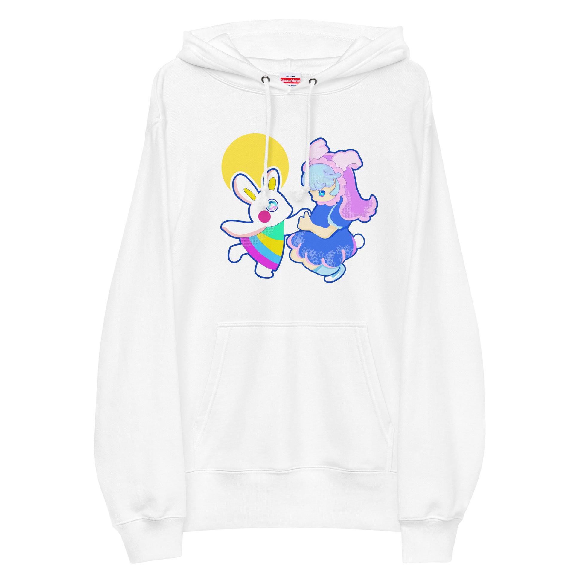 日本製 |Play With Moon 刺繡章法式毛圈連帽衫 Unisex French Terry Pullover Hoodie (7 Colors)
