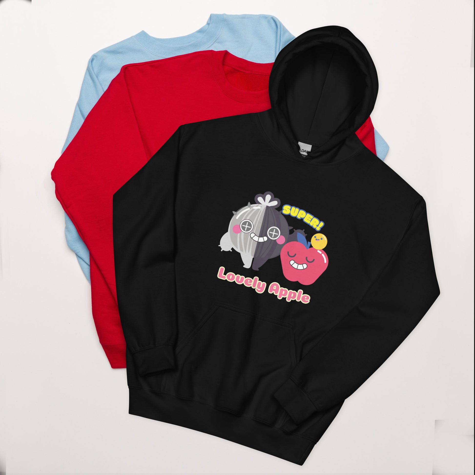 連帽衫 Hoodie | Hello Lovely Apple (4 Colors)
