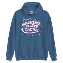 Load image into Gallery viewer, Hoodie | Adolescence is like cactus / Calligraphy Font Art (4 Colors)

