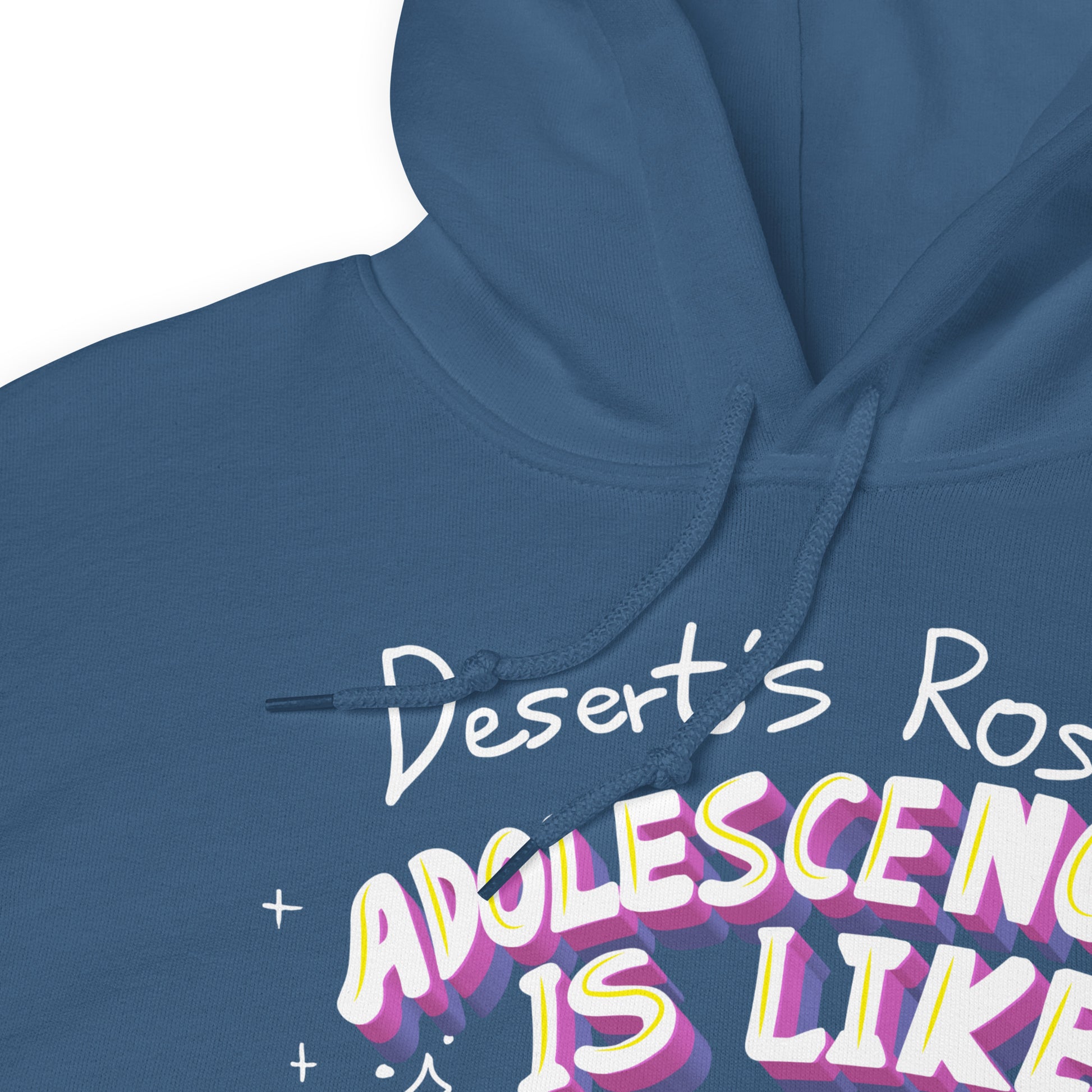 連帽衫 Hoodie | Adolescence is like cactus / Calligraphy Font Art (4 Colors)