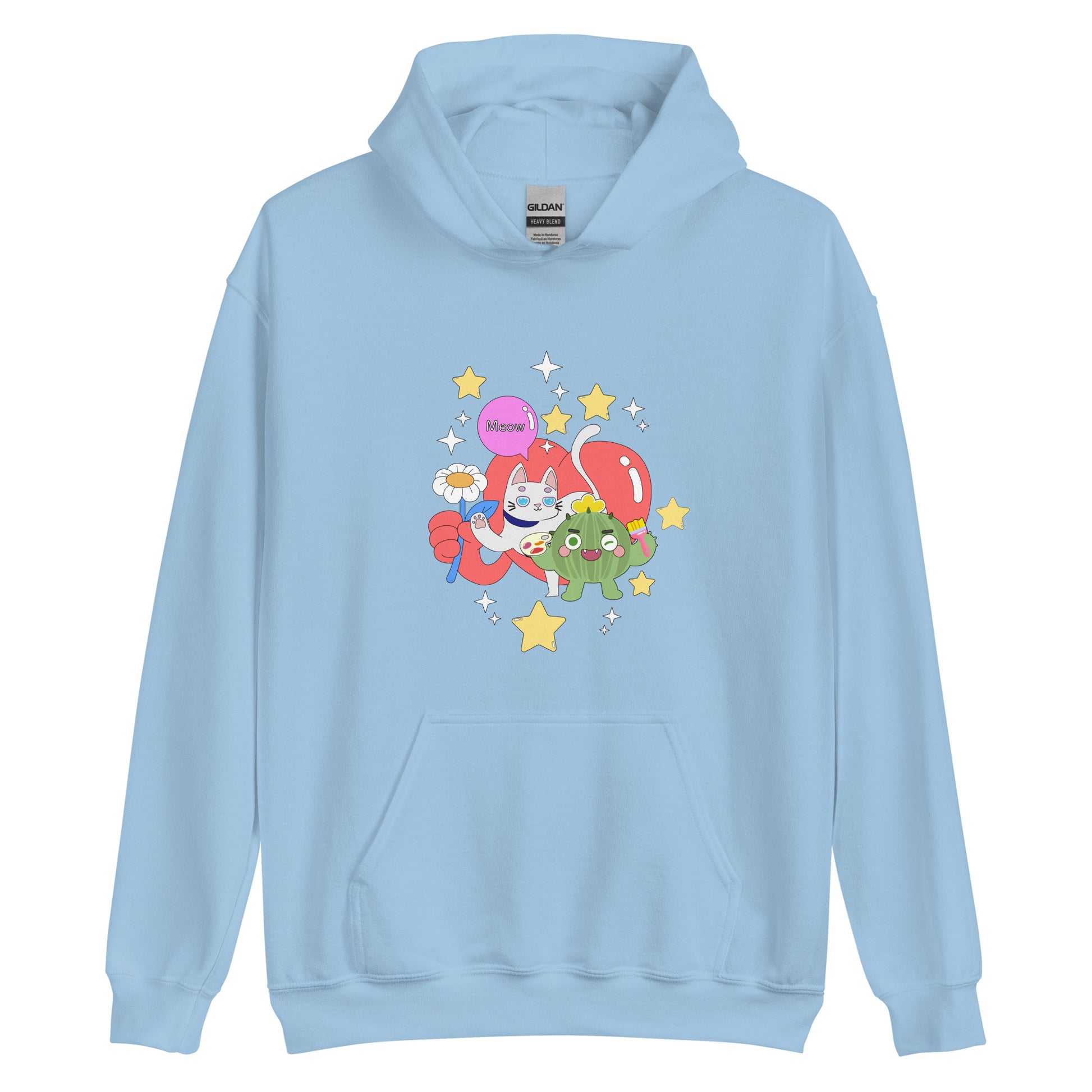連帽衫 Hoodie | Cactus with Cat Friend Spock (4 Colors)