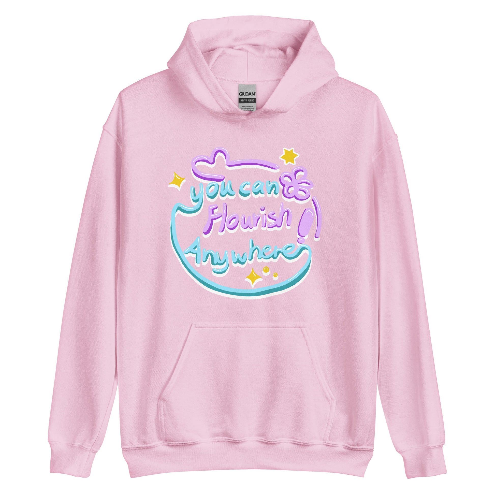 Hoodie | You Can Flourish Anywhere / Calligraphy Font Art (2 Colors)