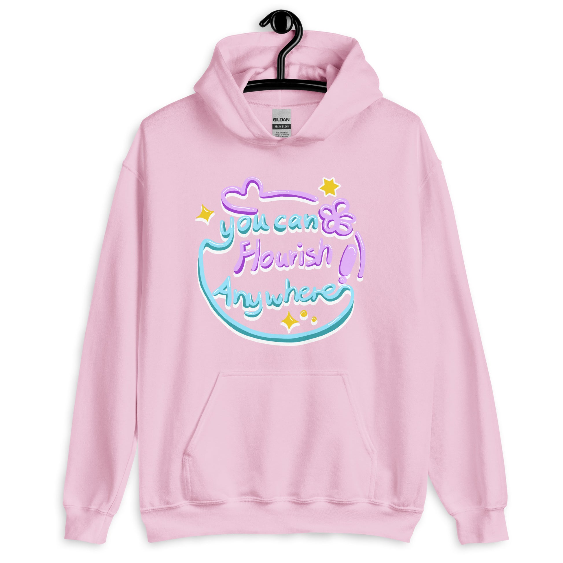 Hoodie | You Can Flourish Anywhere / Calligraphy Font Art (2 Colors)